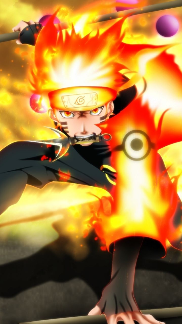 Naruto Uzumaki, fire, artwork, 720x1280 wallpaper. Naruto, Naruto wallpaper, Wallpaper naruto shippuden