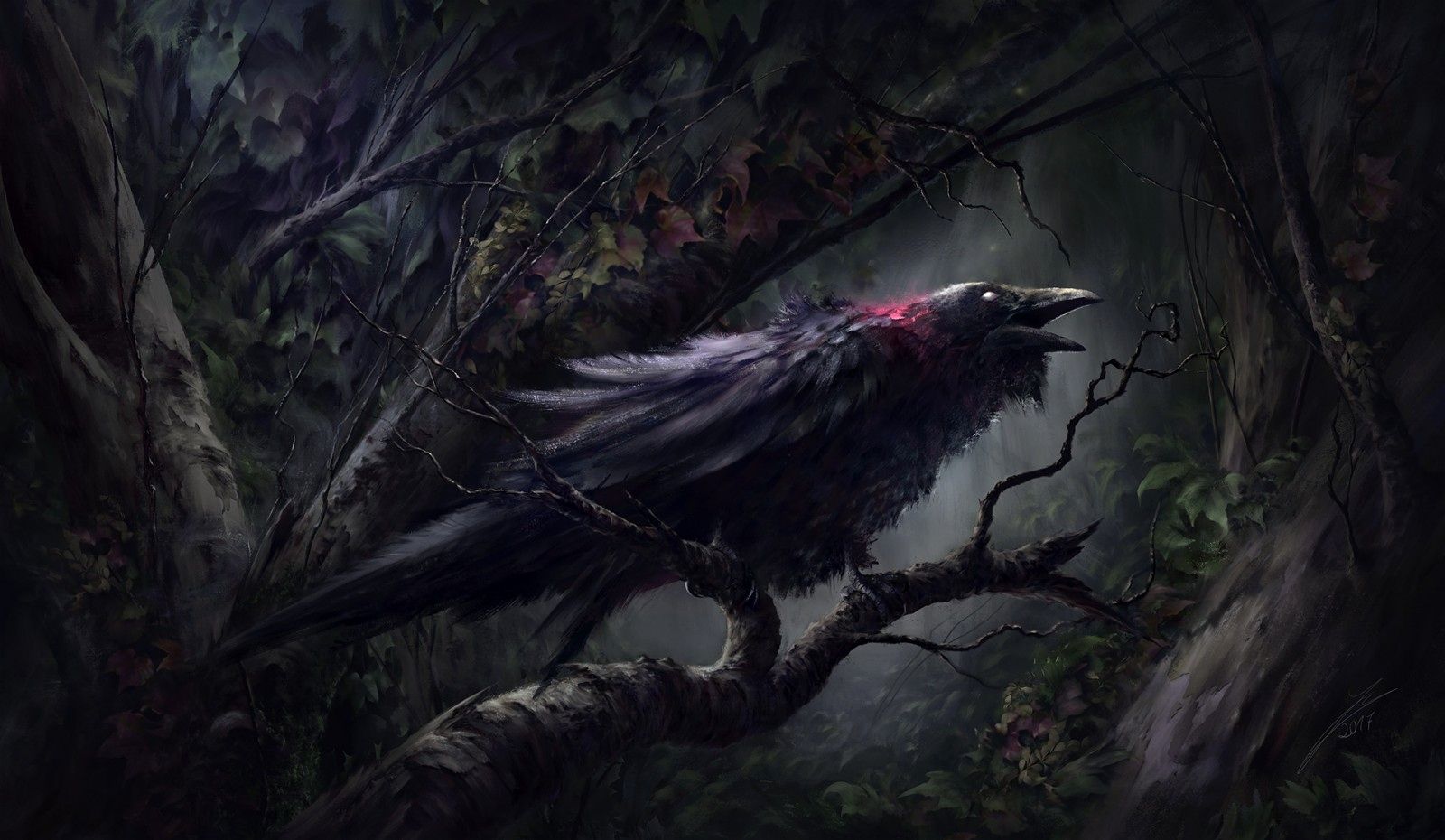 Crows Wallpaper Lovely Wallpaper Digital Art Fantasy Art Birds