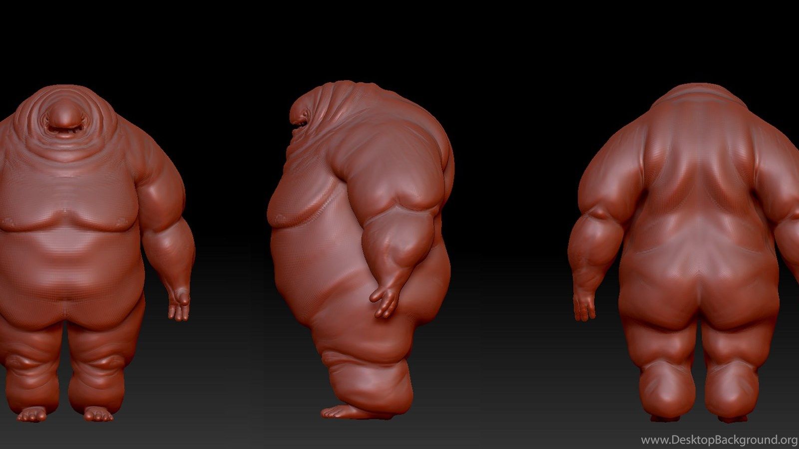 Fat Guy 1 By Sathoryn Desktop Background