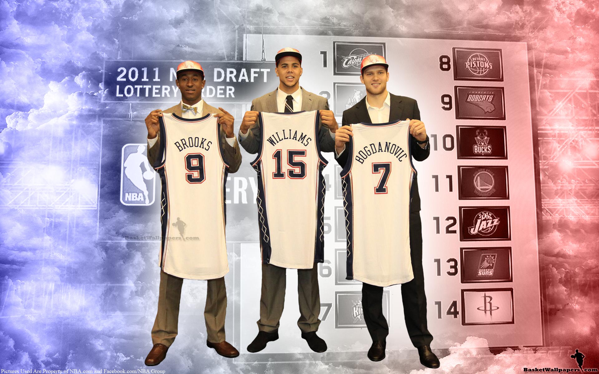 NBA Draft New Jersey Nets Rookies Widescreen Wallpaper