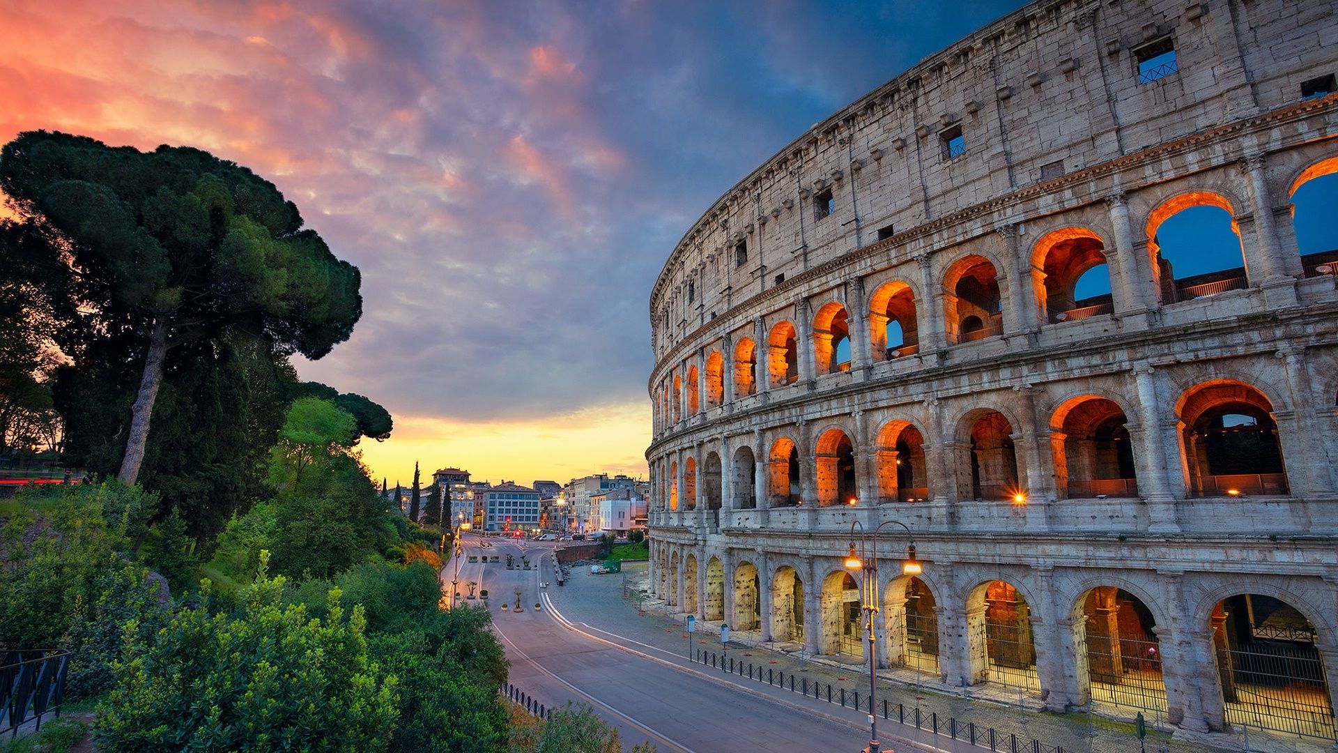 Wallpaper of Colosseum, Rome, City background & HD image