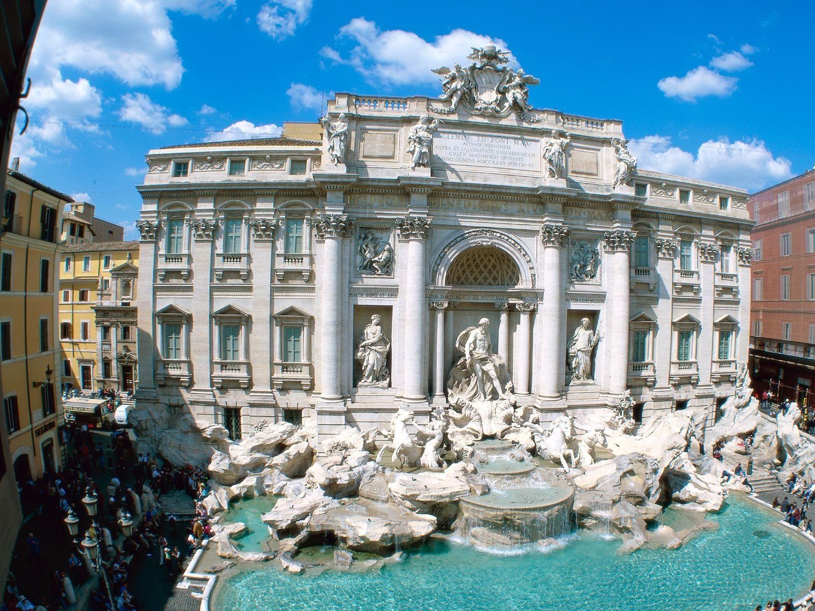 Rome, Trevi fountain, Italy HD Wallpaper / Desktop and Mobile
