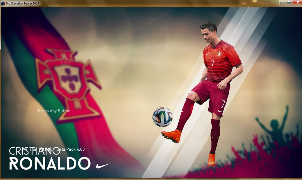 Free download PES 2015 CRonaldo StartScreenPack V01 Created