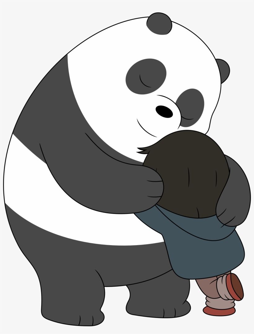 Giant Panda Bear Desktop Wallpaper Drawing Cuteness Bare Bears Panda Hug Transparent PNG Download on NicePNG