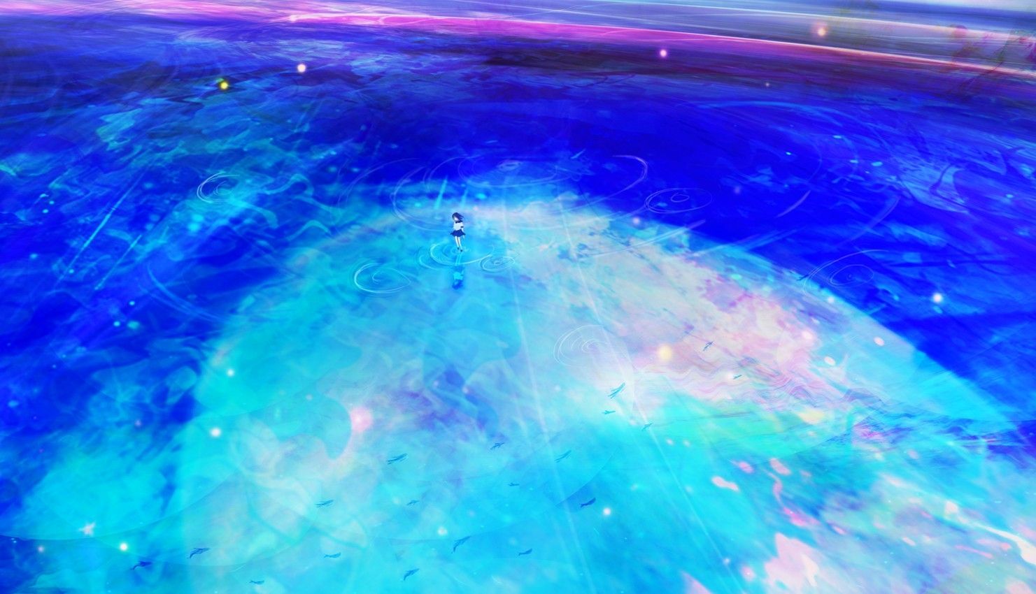 water ocean fish anime anime girls 1481x850 wallpaper High Quality Wallpaper, High Definition Wallpaper