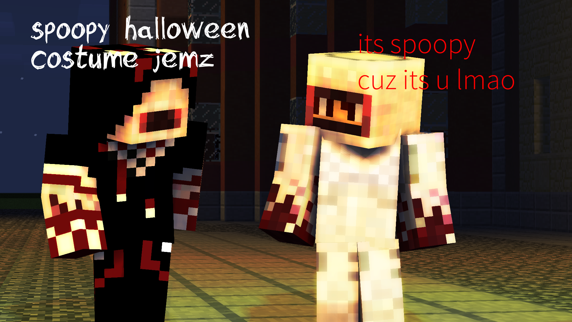 Jemz and Ati's spoopy halloween costumes lmao WALLPAPER