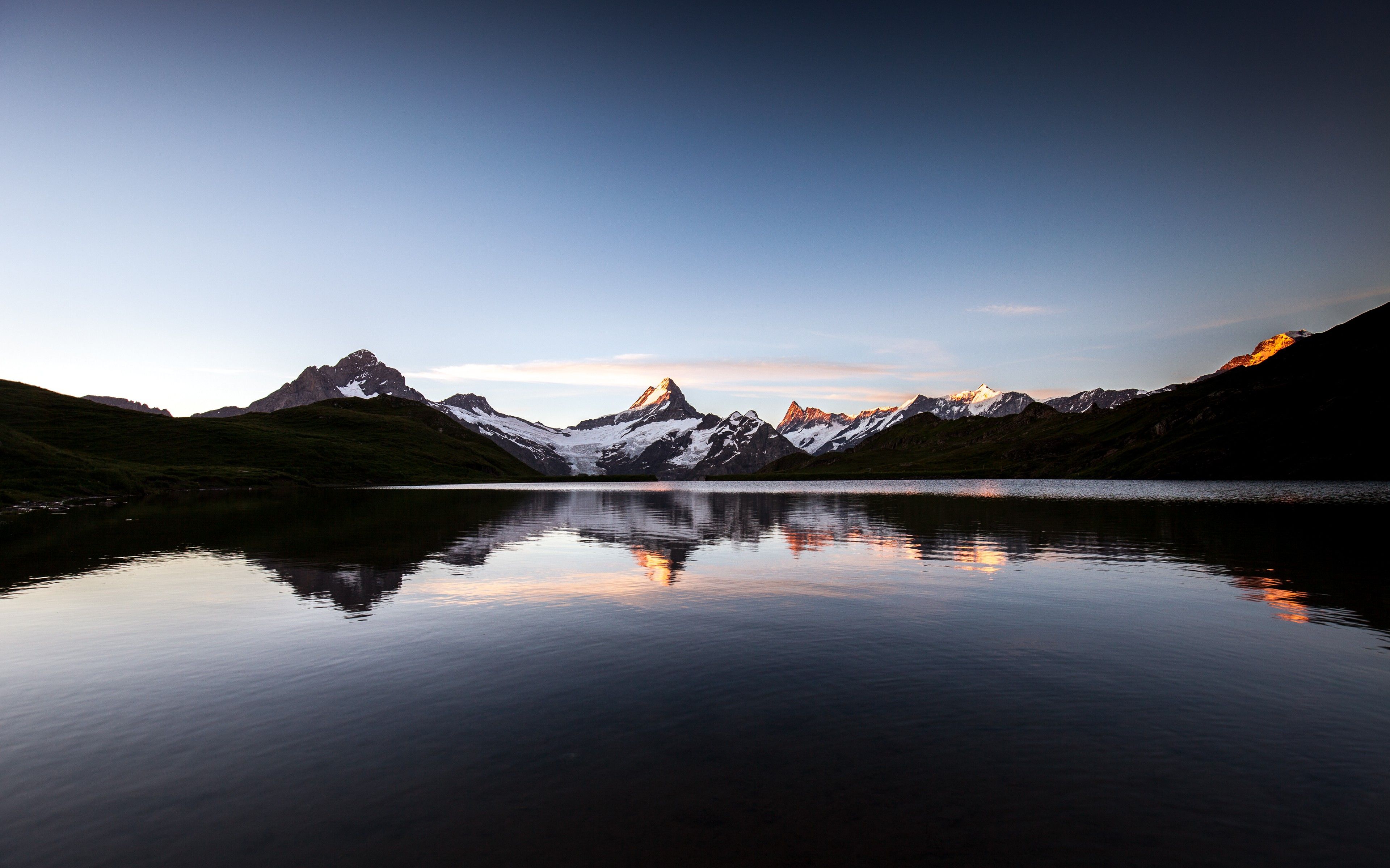 #landscape, #lake, #mountains, #sunset wallpaper. General