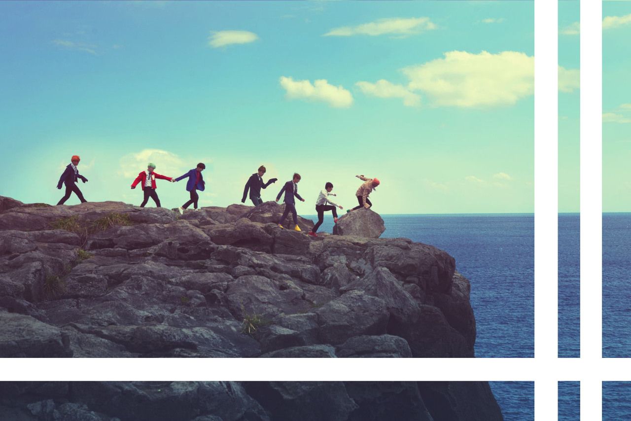 BTS Desktop Wallpaper Look at them running <3 —