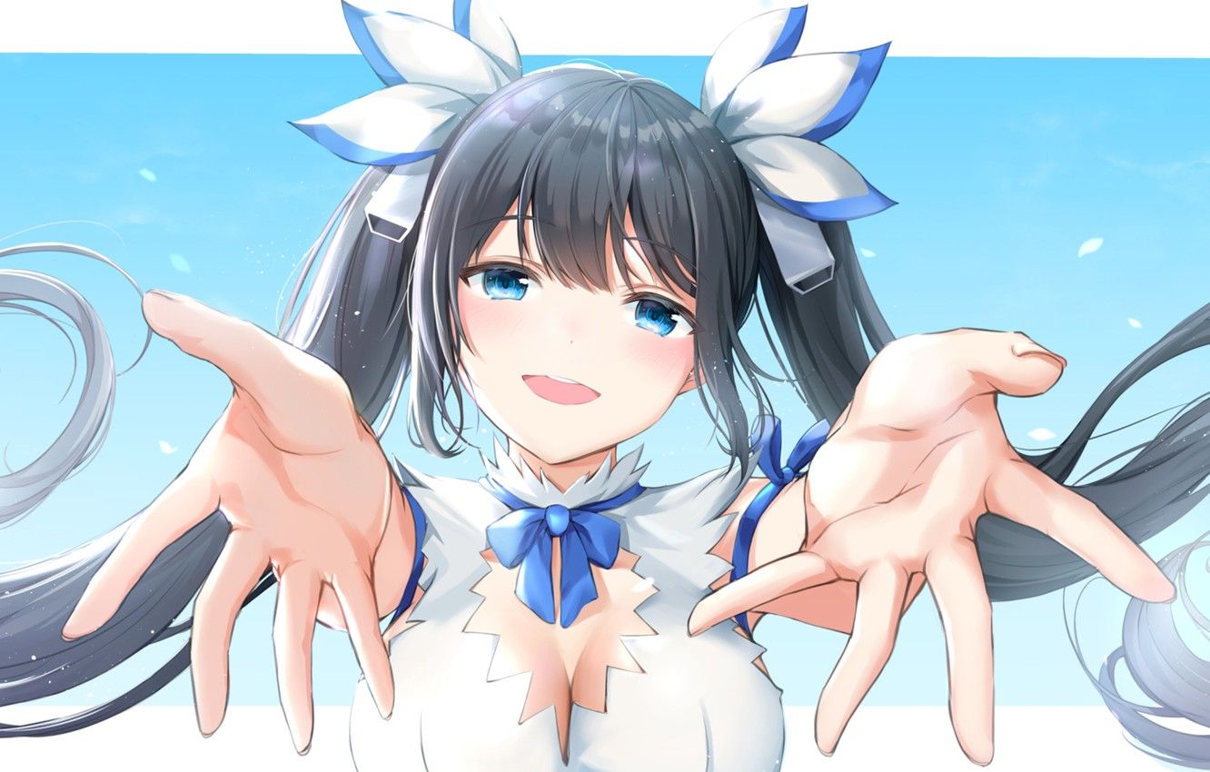 Wallpaper girl, game, woman, big, smile, anime, beautiful, pretty