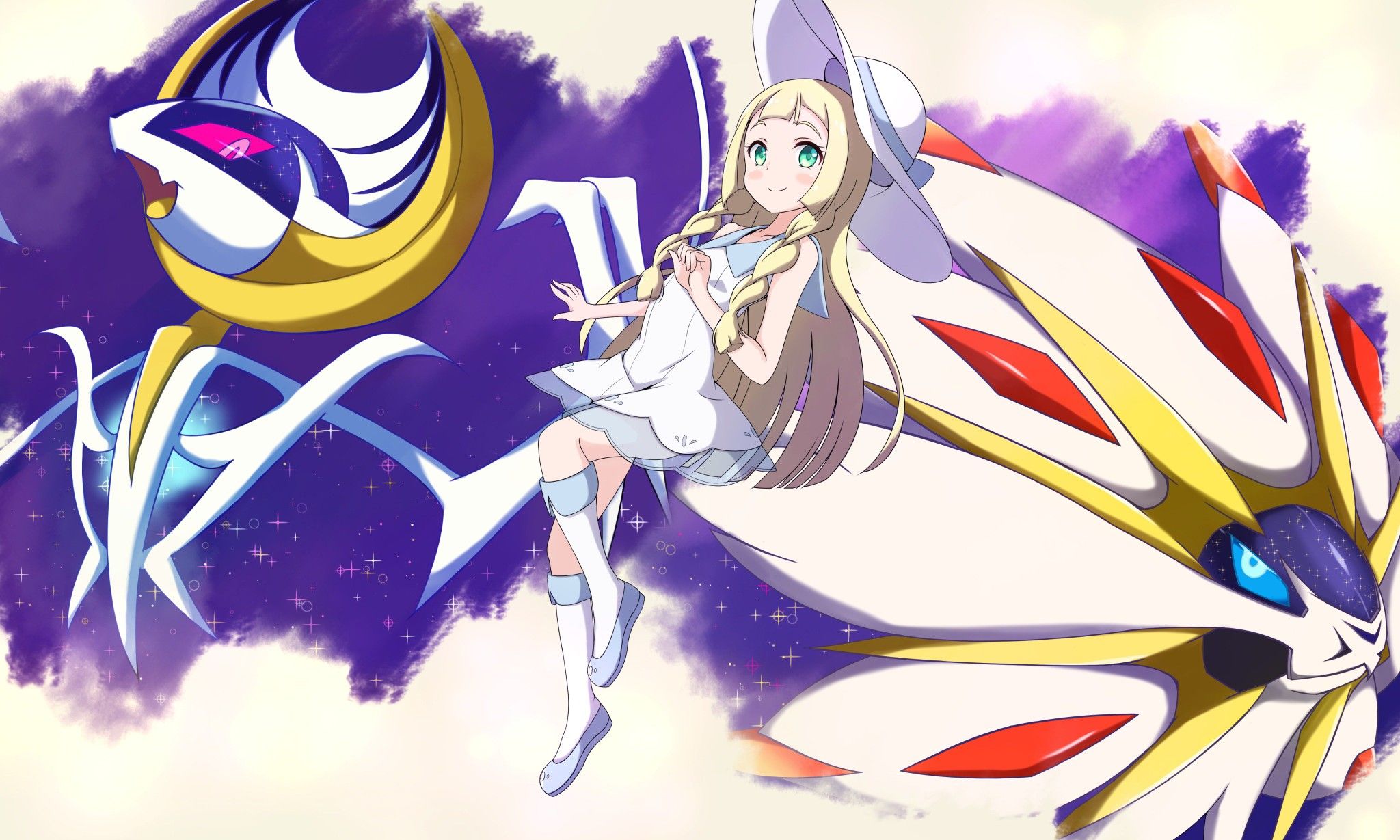 Lillie lunala and solgaleo. Awesome anime, Anime, Pokemon characters