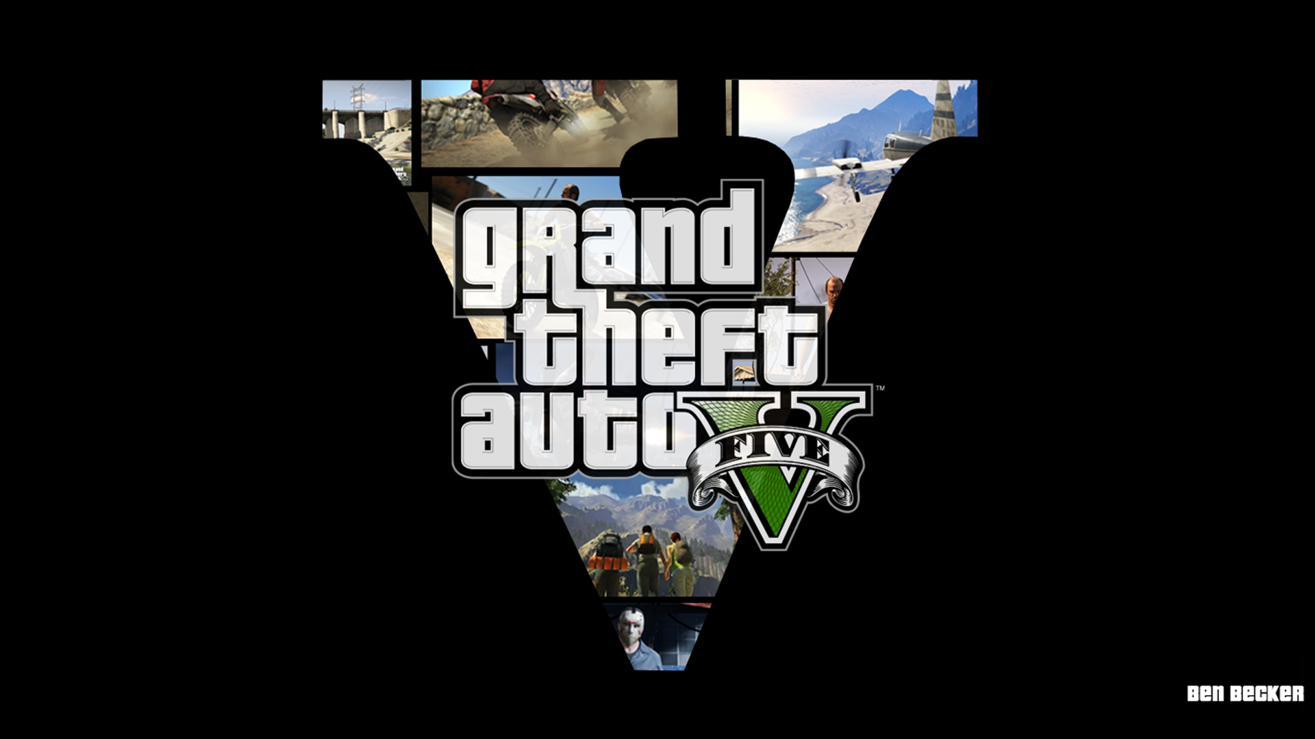 Grand Theft Auto V Logo Wallpaper