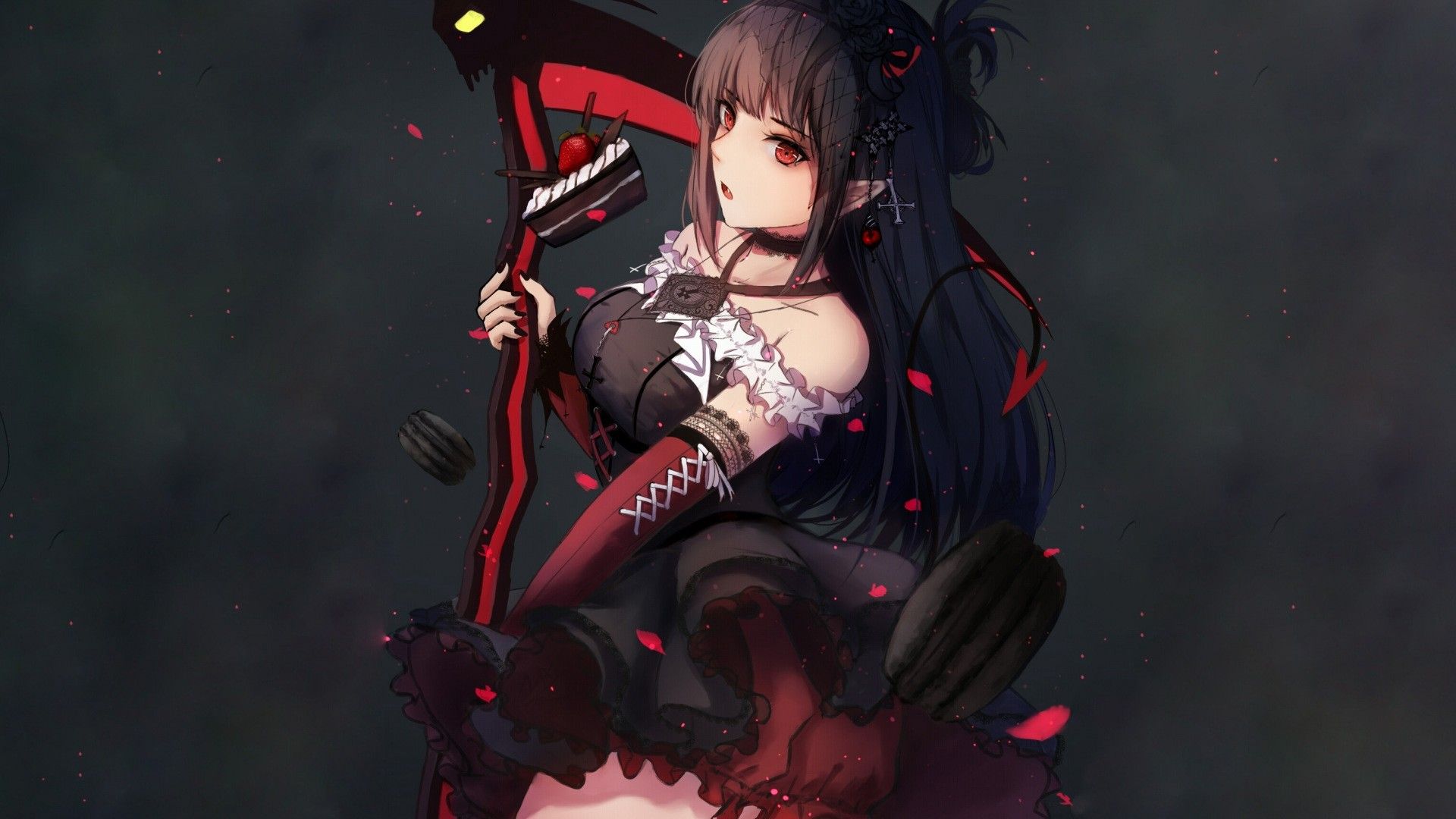 very dark anime girl Picture #127266454