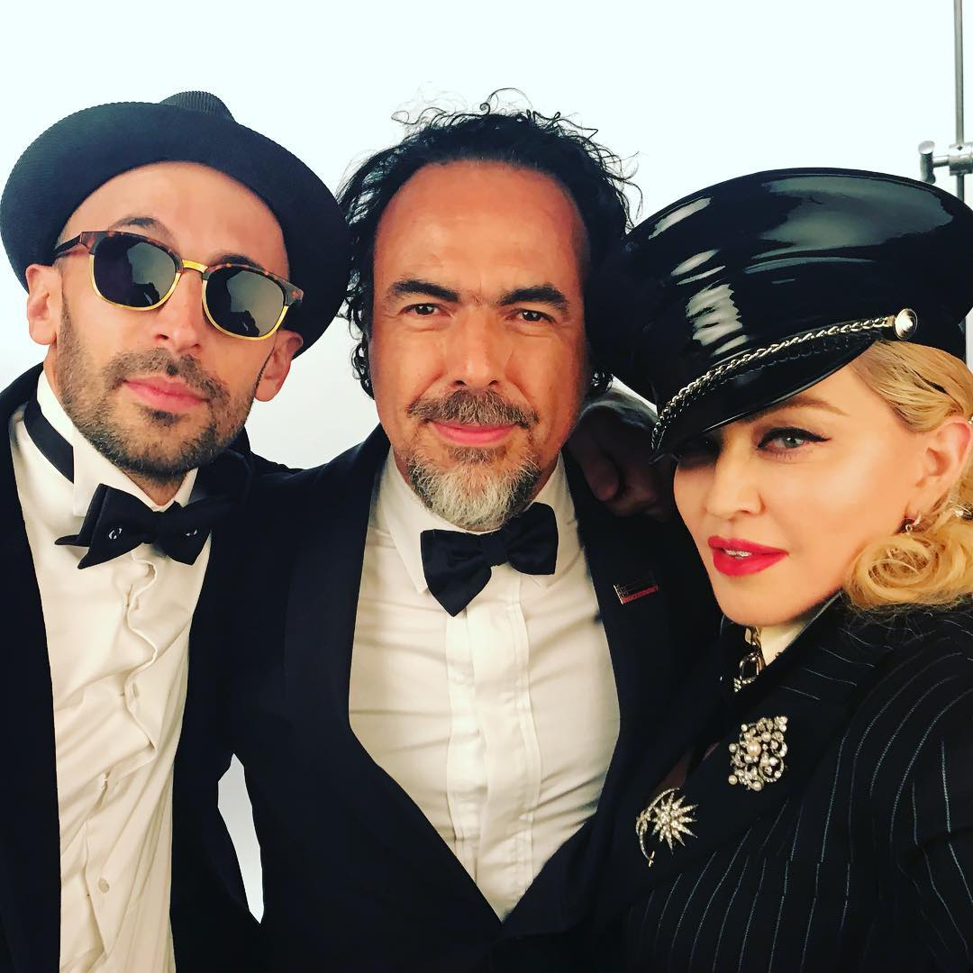JR shoots Madonna's Oscars party. Art