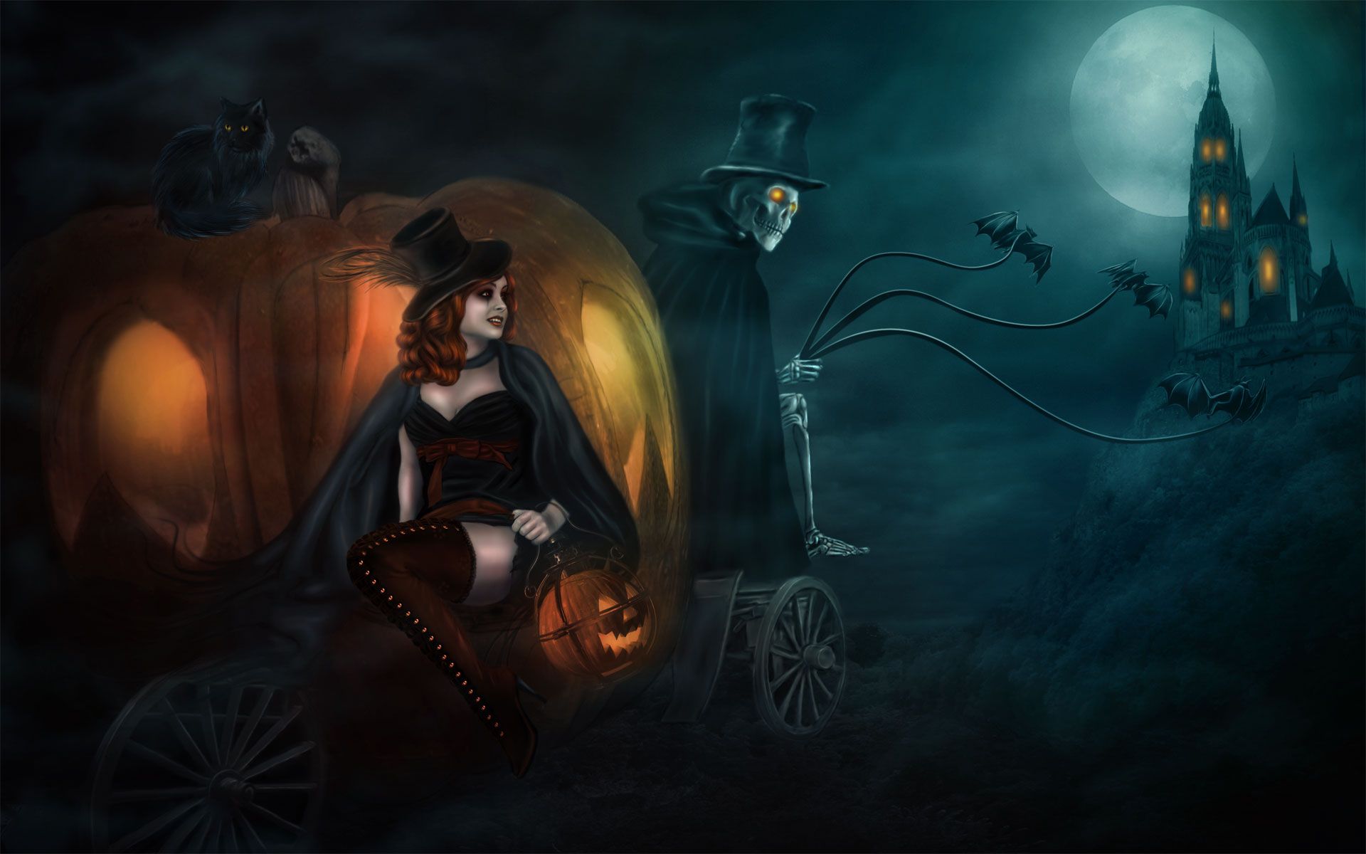 Free Scary Halloween Background & Wallpaper Collection 2014