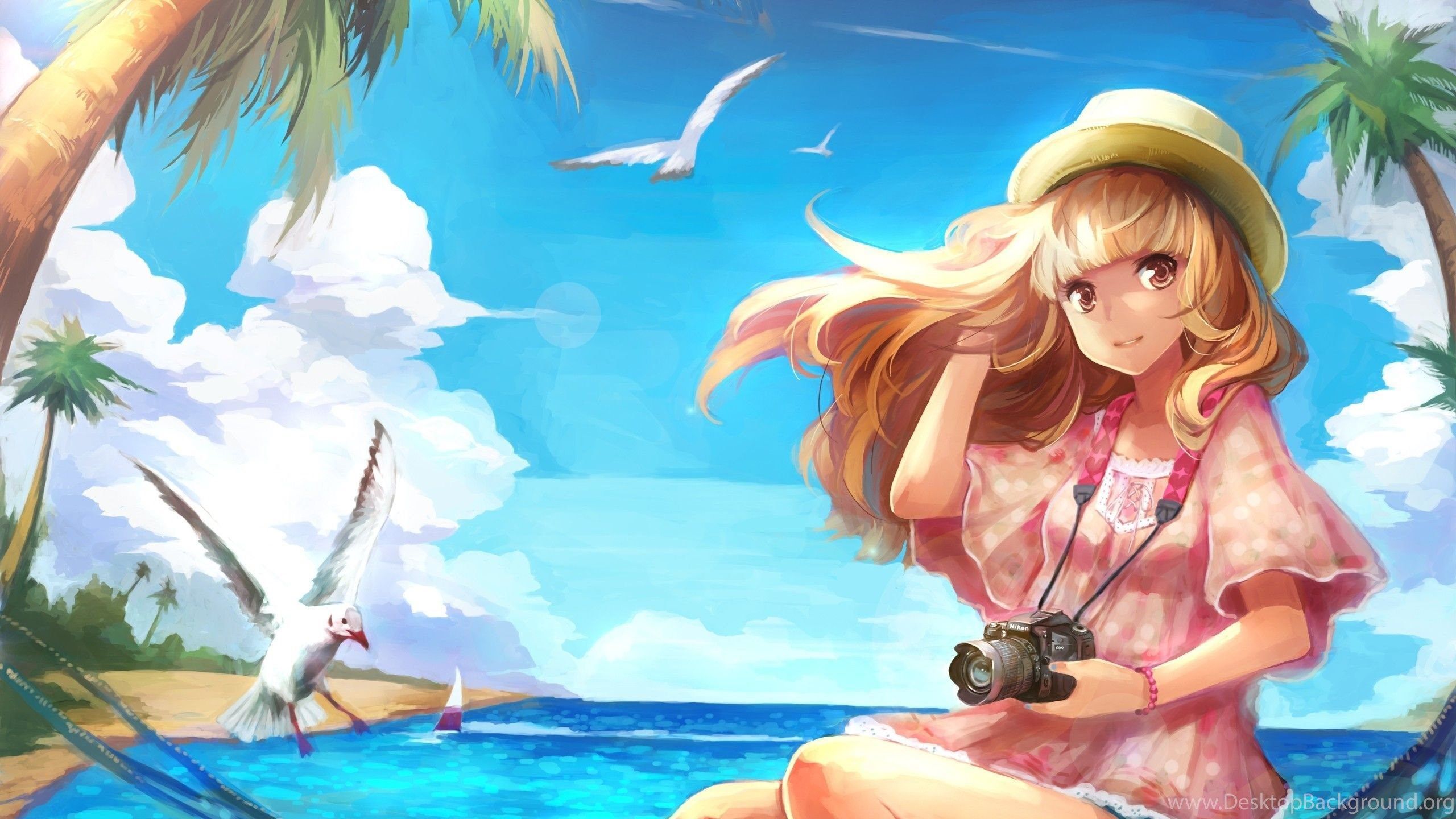 Summer Vacation Anime Girl HD Wallpaper ImgMob Desktop Background