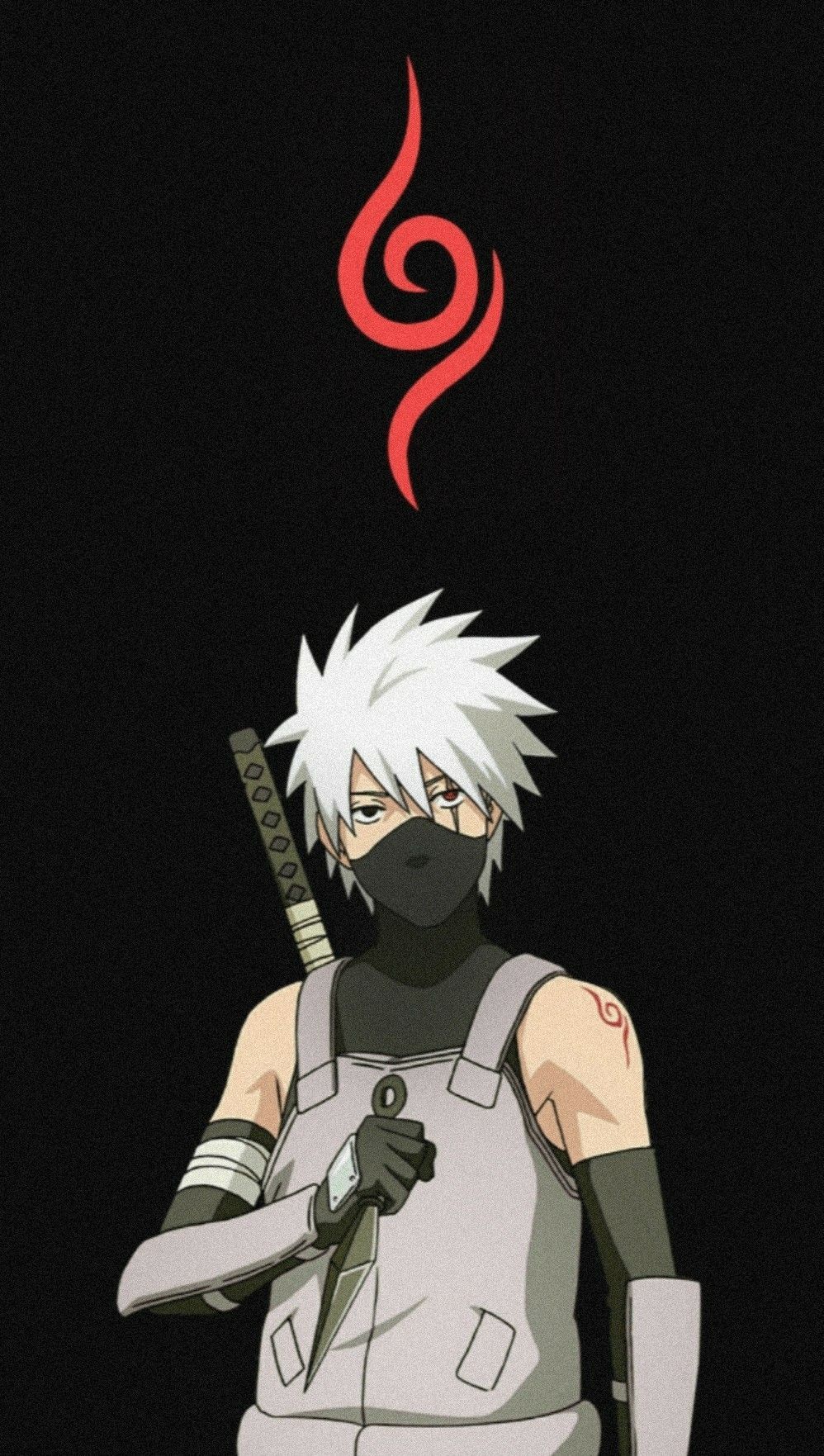 Kakashi Hatake , Naruto, Minimal art, Grey background, , Anime, anime grey  HD wallpaper | Pxfuel