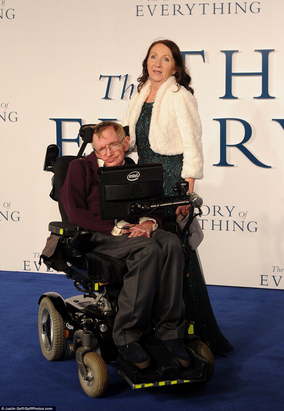 Stephen Hawking with first wife Jane at The Theory Of Everything.