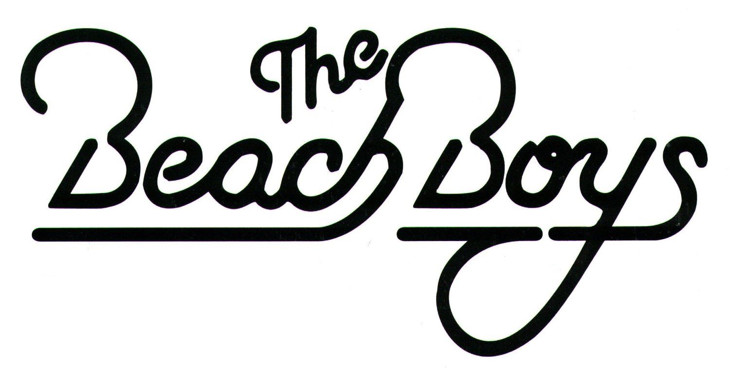 THE BEACH BOYS BAND WHITE LOGO VINYL DECAL STICKER