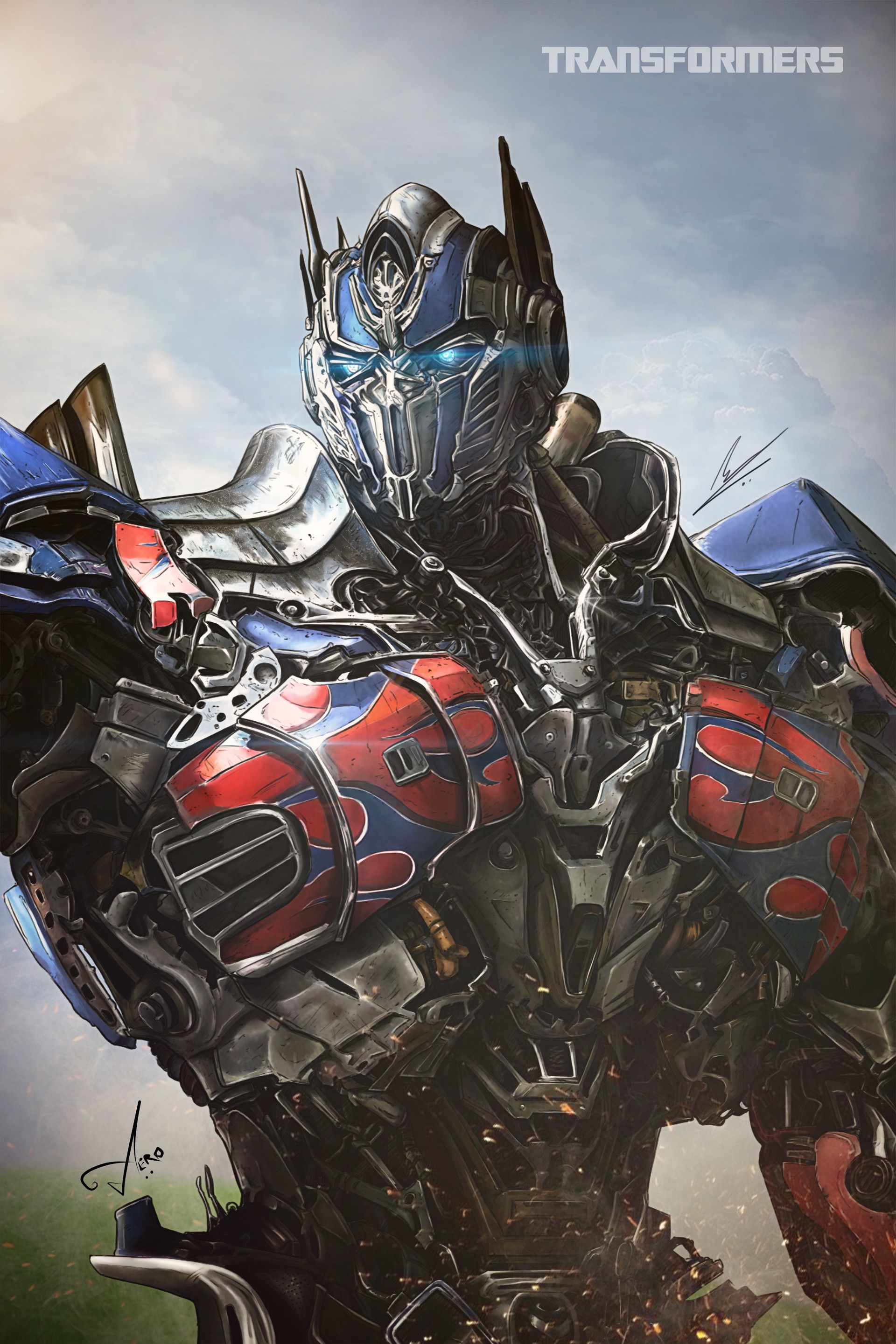 Optimus Prime Digital Painting, Saif Zulfiqar. Optimus prime wallpaper, Optimus prime art, Optimus prime wallpaper transformers