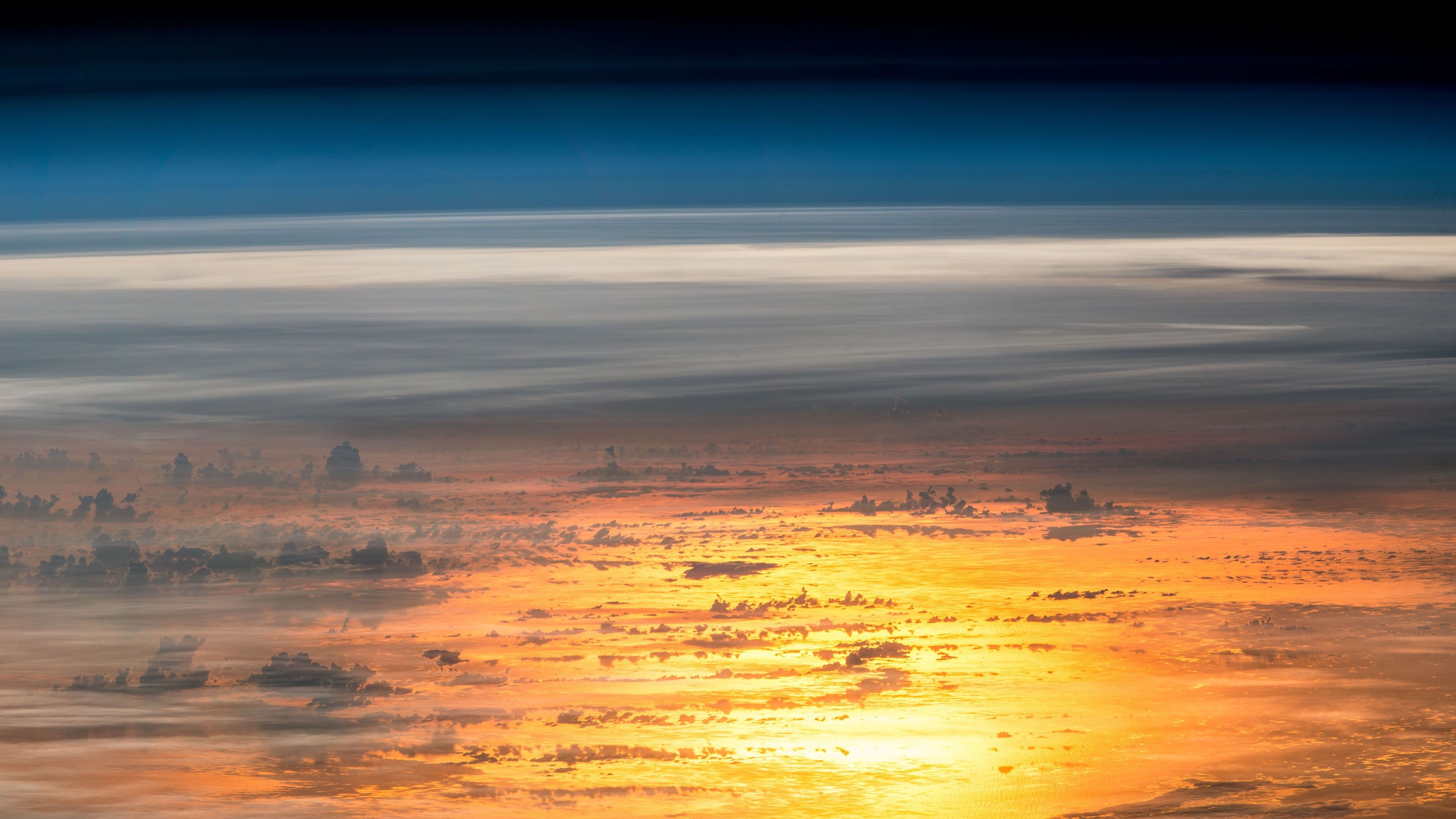 Wallpaper 4k Sunset From The International Space Station 4k