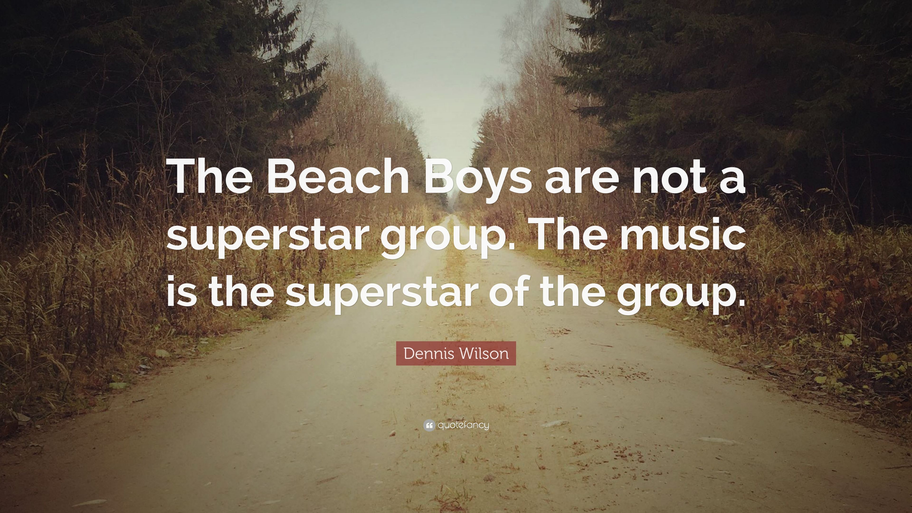 Dennis Wilson Quote: “The Beach Boys are not a superstar group
