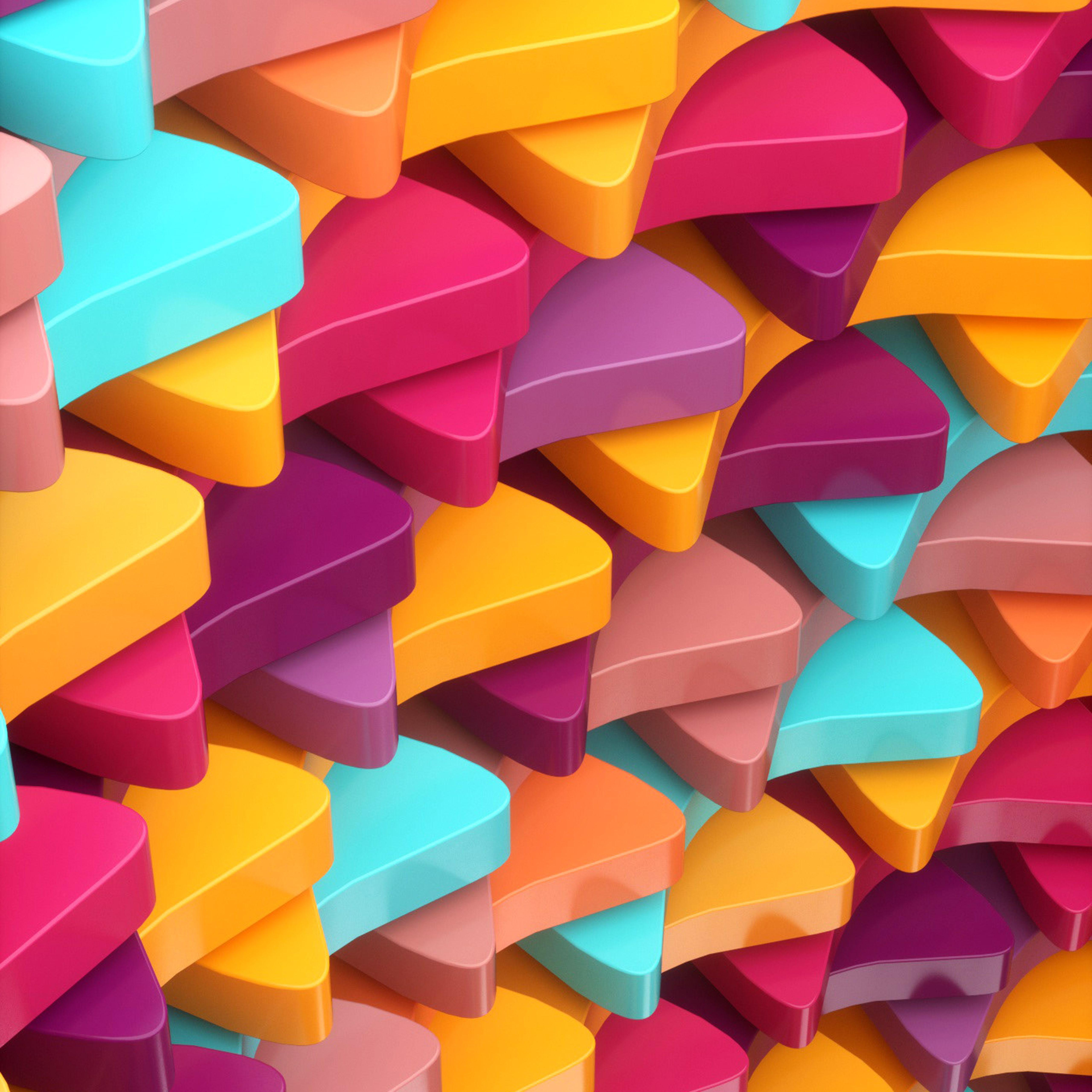 Dannyivan Color 3D Abstract Digital Pattern Background Wallpaper