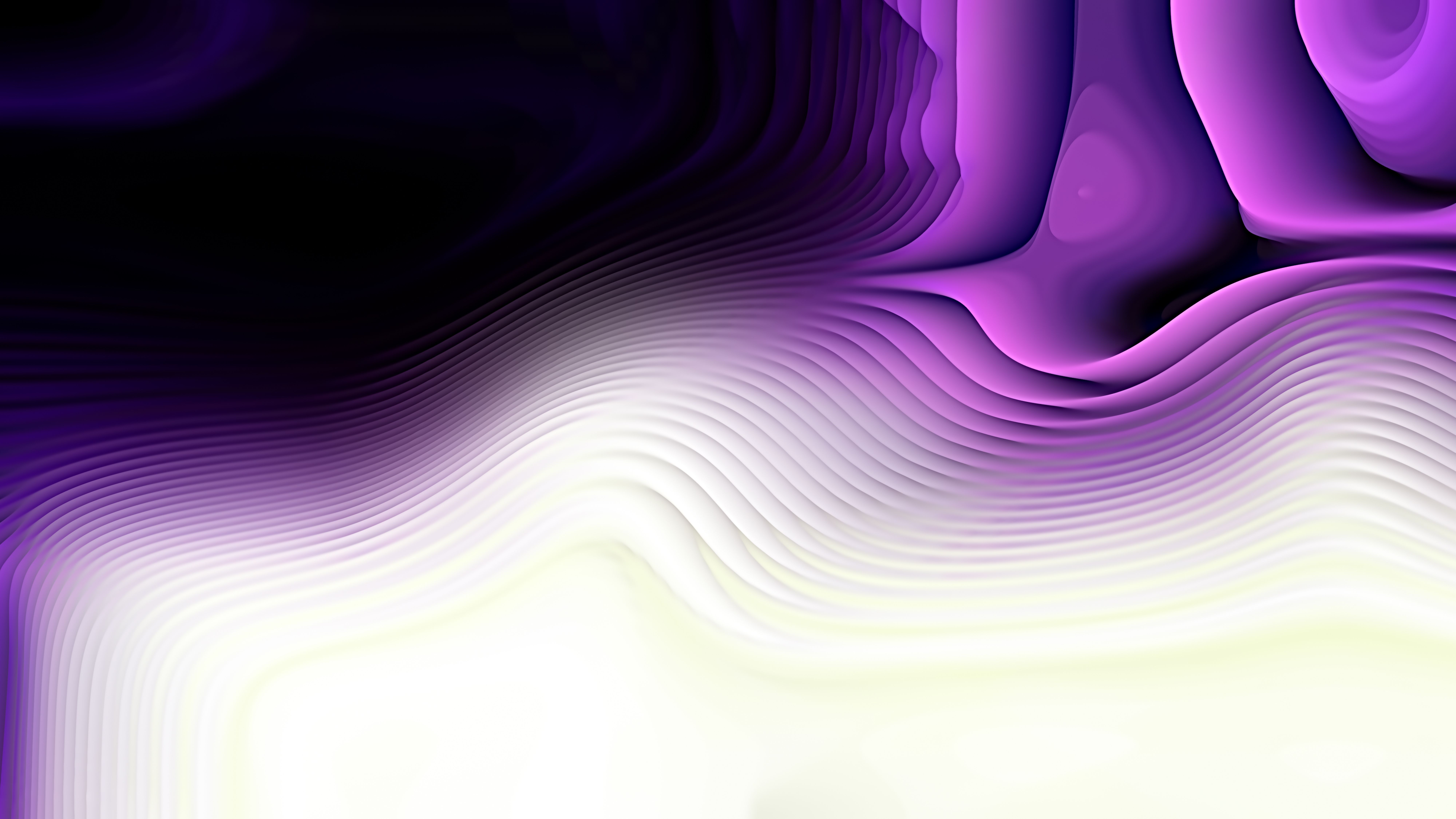 Abstract 3D Purple Black and White Curved Lines Texture Background