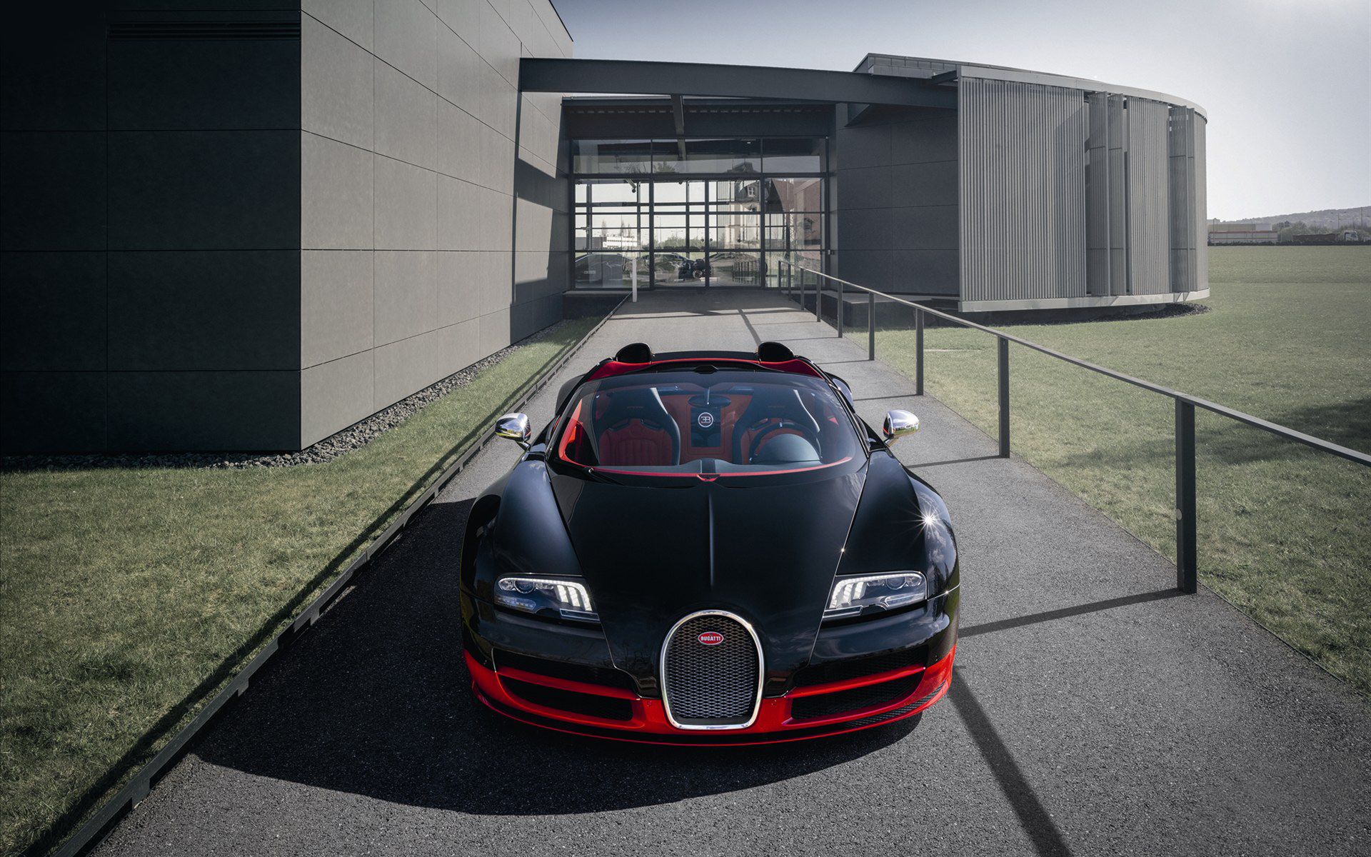 Bugatti Veyron Grand Sport Vitesse (Black & Red) HD Wallpaper