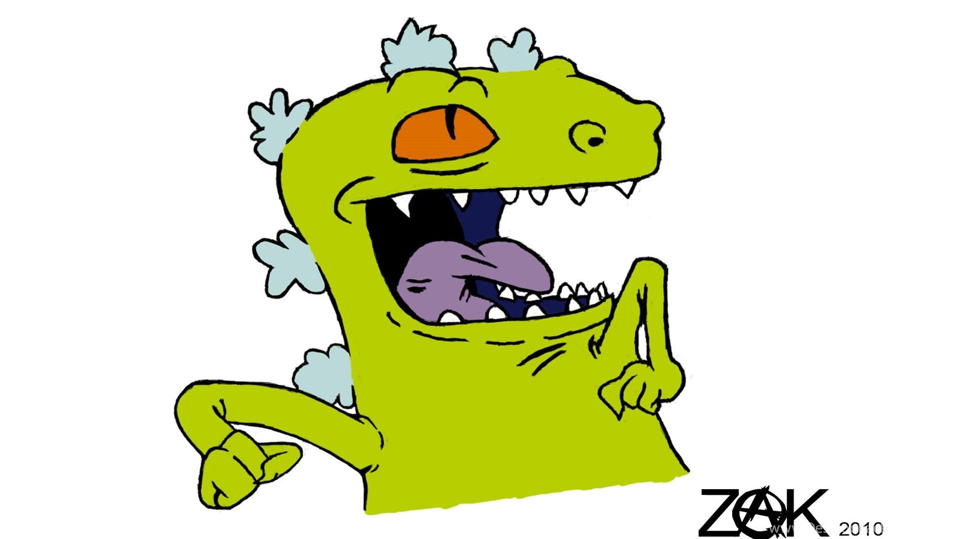 Reptar From The Rugrats By SuperZakk Desktop Background