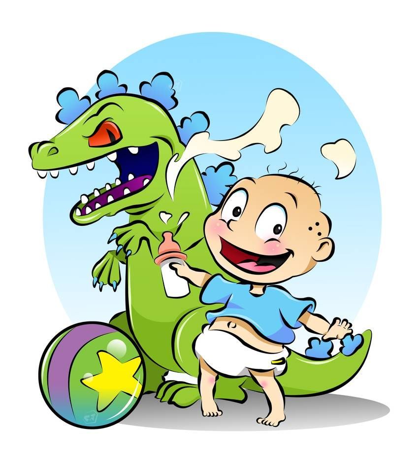 Tommy Pickles and Reptar!! by pokori. Tommy pickles, Rugrats