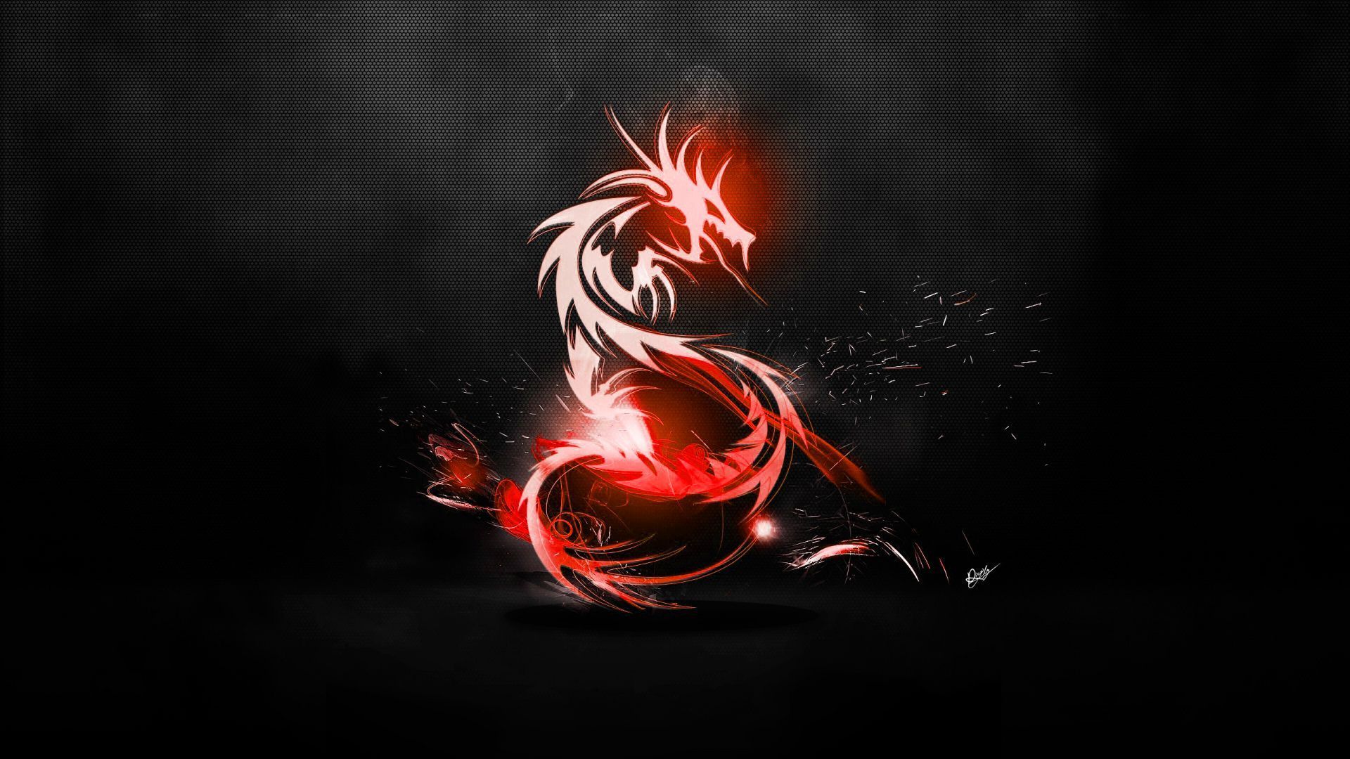 Black and Red Dragon Gaming Wallpaper Free Black and Red