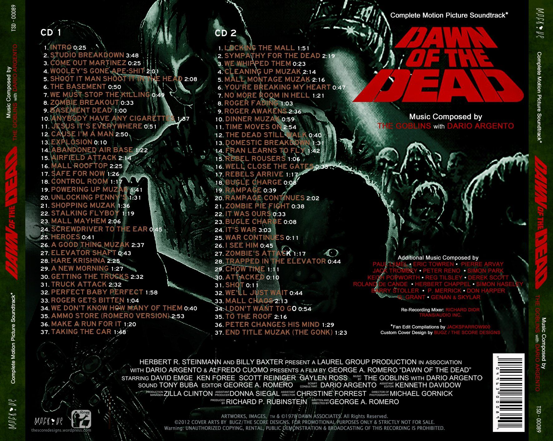 DAWN OF THE DEAD dark horror poster soundtrack f wallpaperx1414