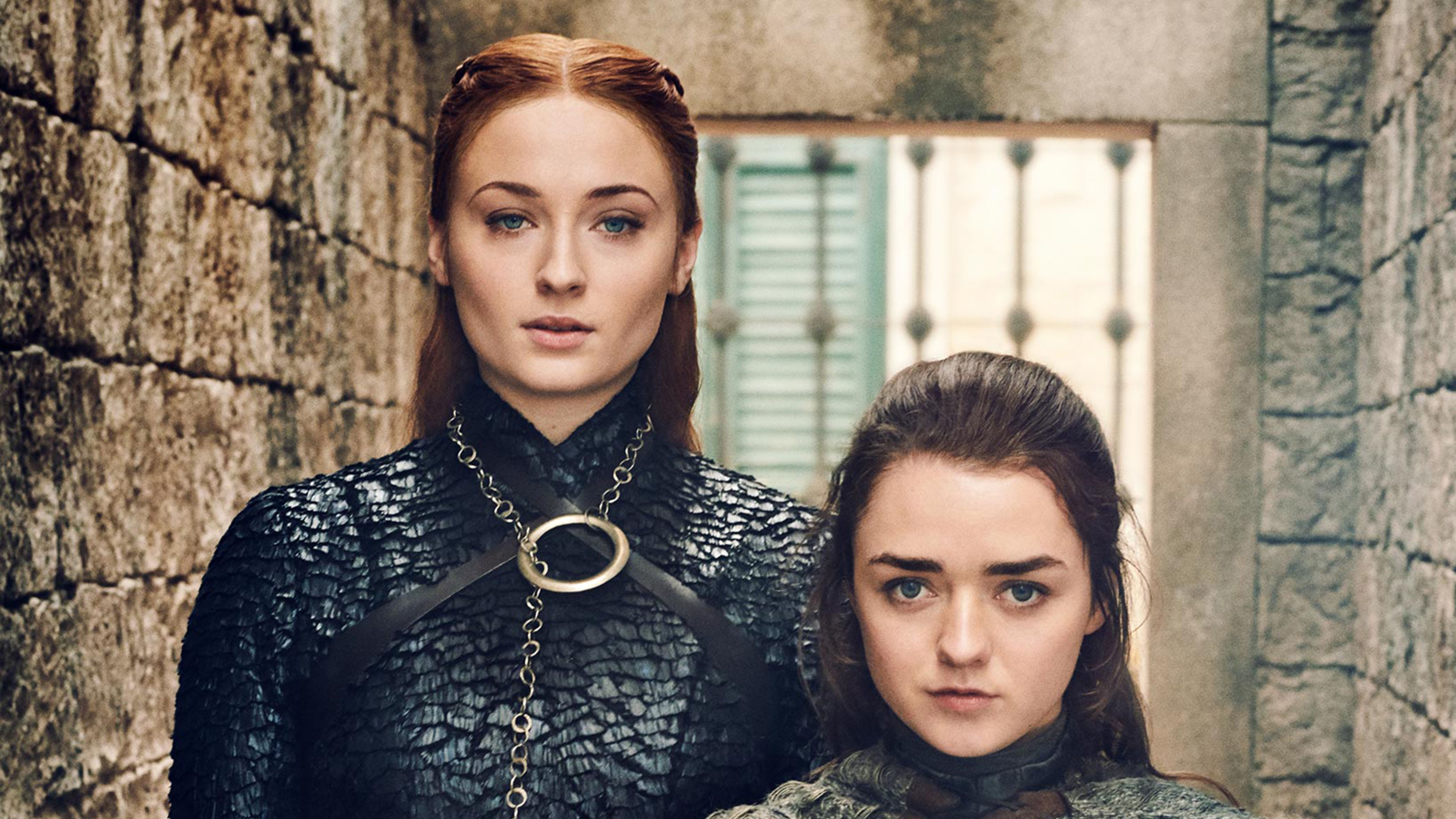 Sansa Stark and Arya Stark Game Of Thrones 8 5K