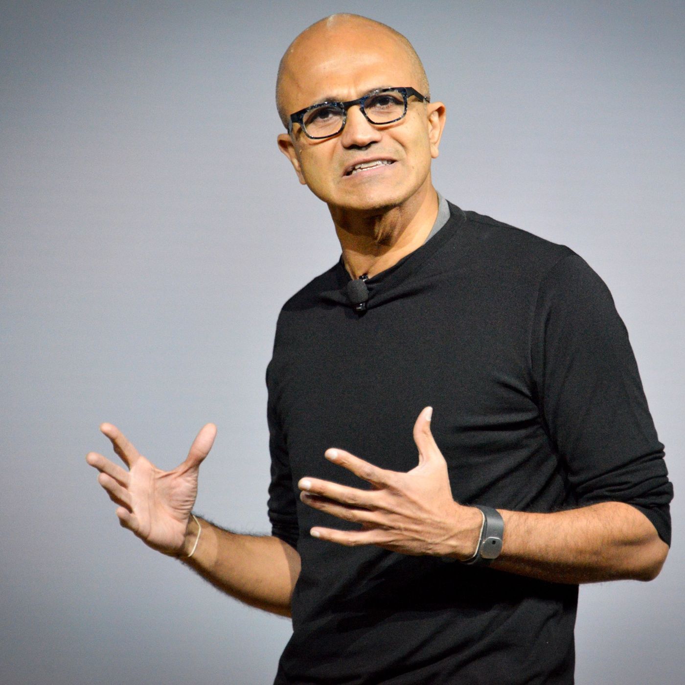 Microsoft CEO Satya Nadella sought out the silver lining in