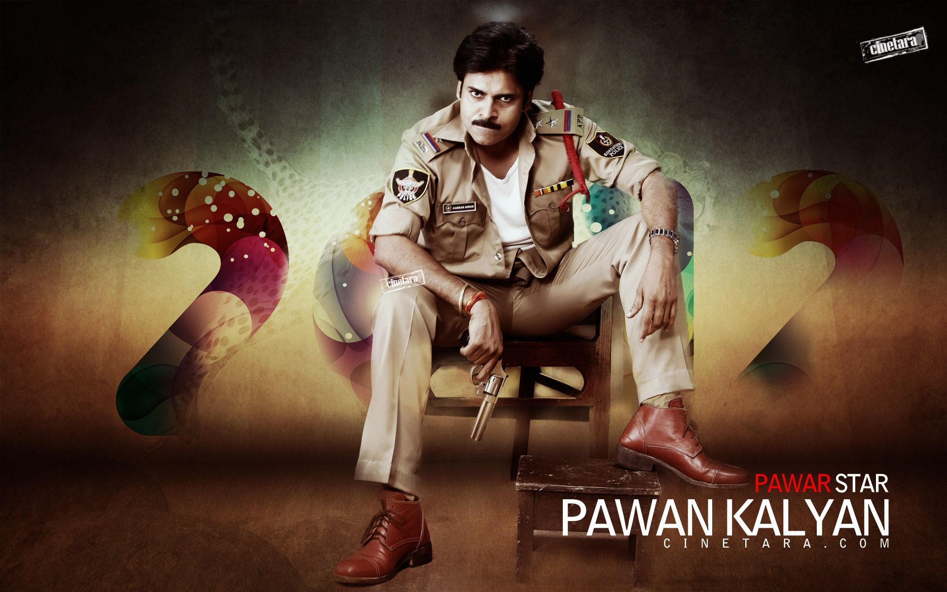 Power Star Pawan Kalyan as Gabbarsingh. Cinetara Pawan Kalyan