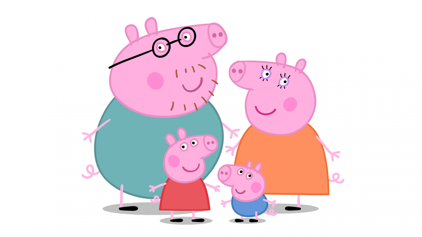 Library of peppa pig family graphic black and white stock png files ▻▻▻ Clipart Art 2019