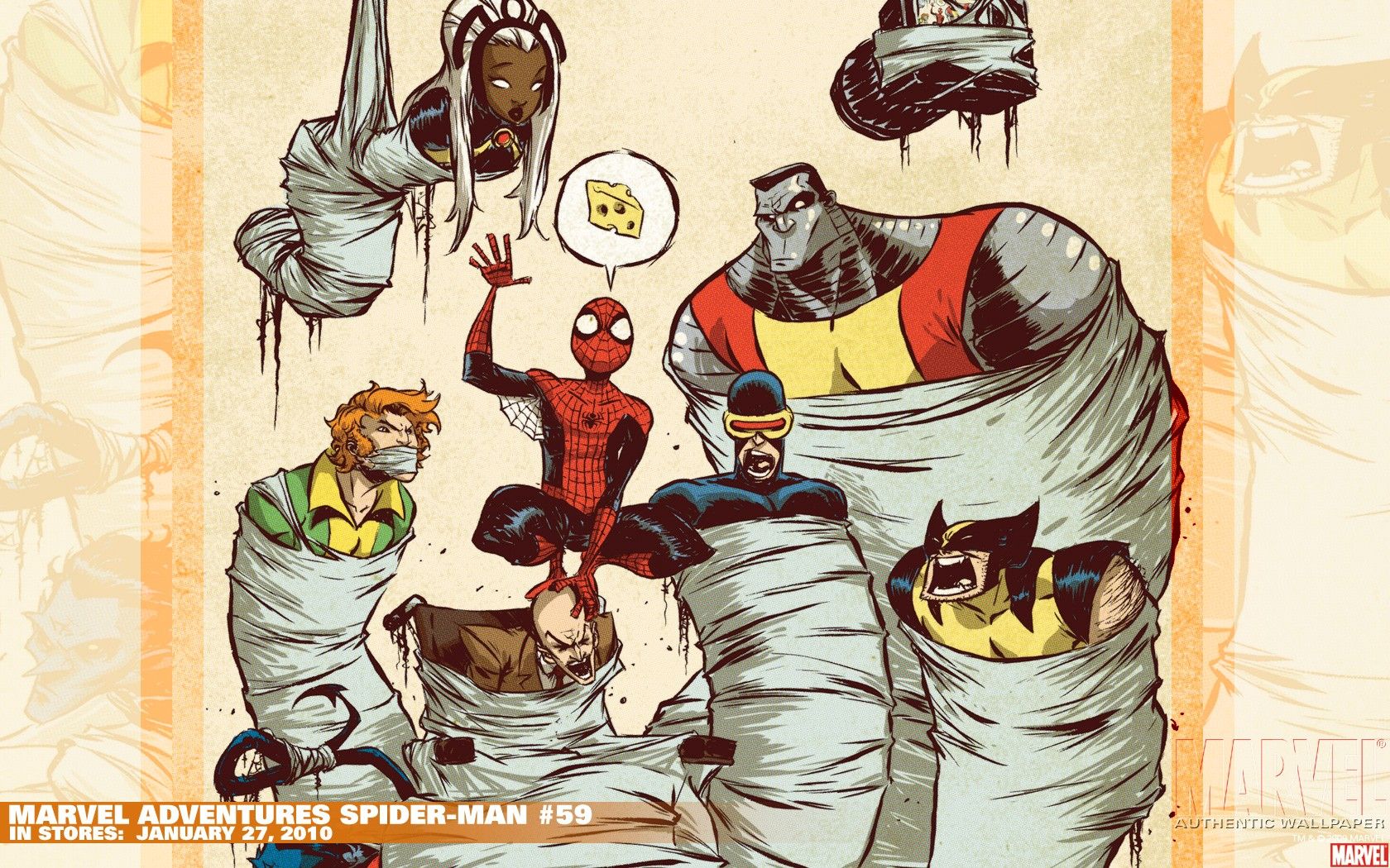 Comics, Spider Man, X Men, Wolverine, Funny, Collosus, Marvel
