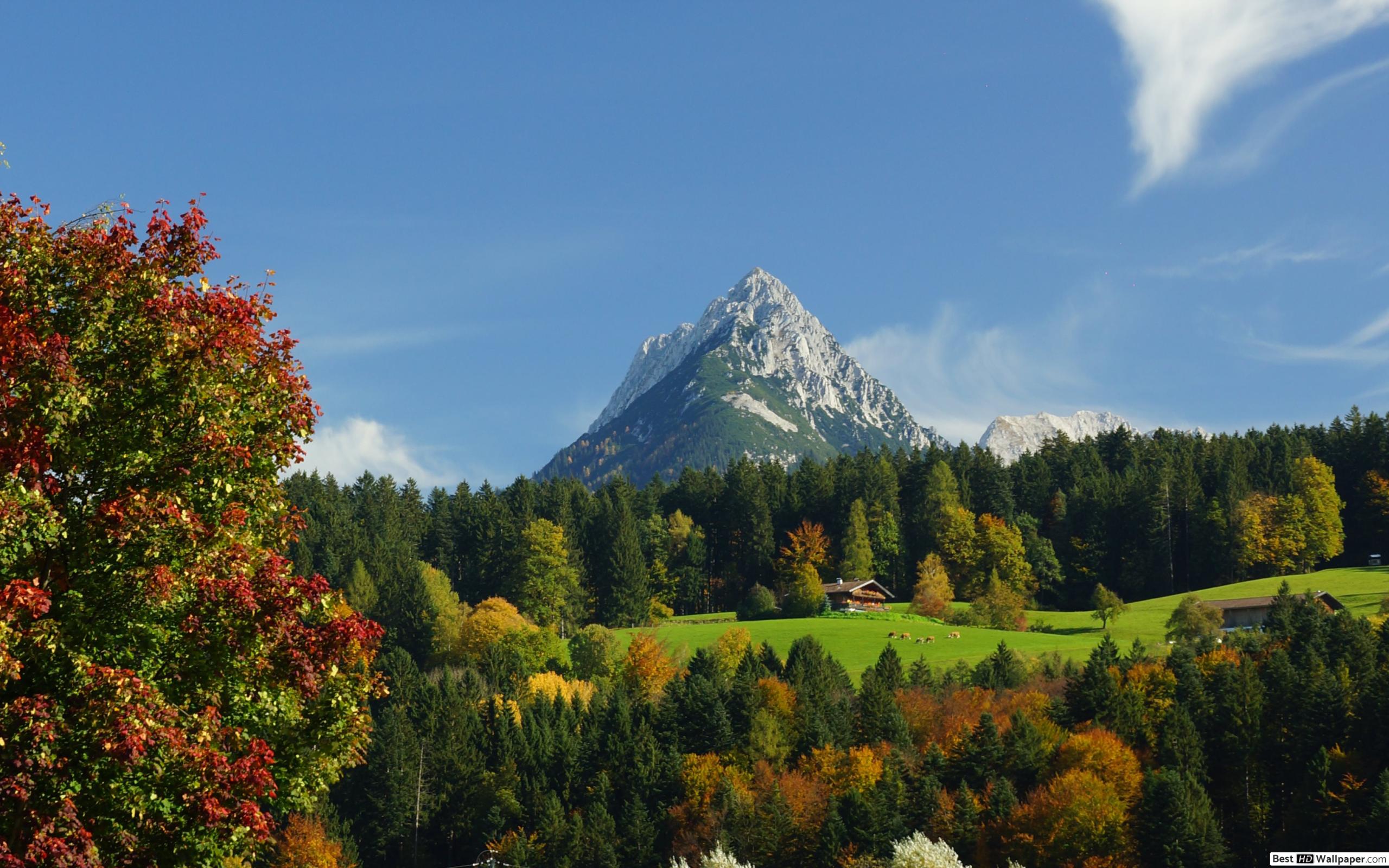 Mountains in spring HD wallpaper download