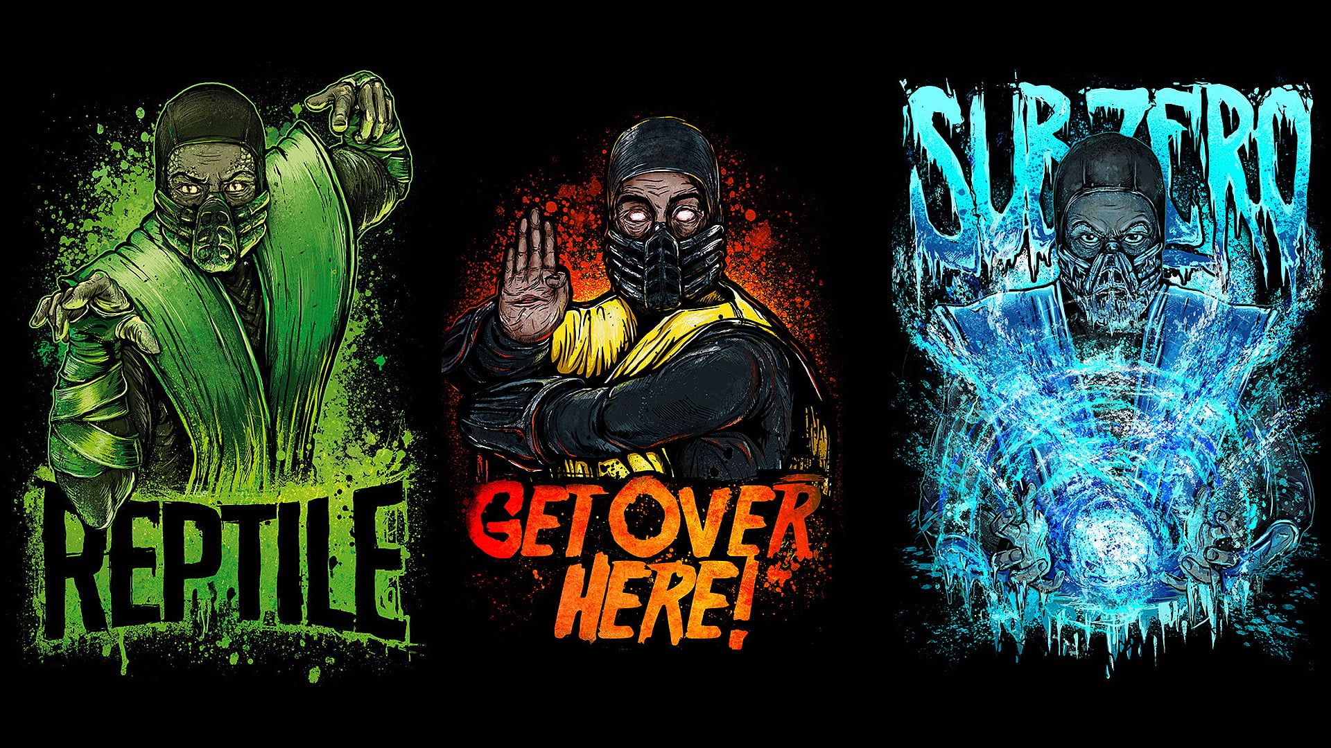 Art, Reptile, Scorpion, Sub Zero, Mortal Kombat Wallpaper & Background Image
