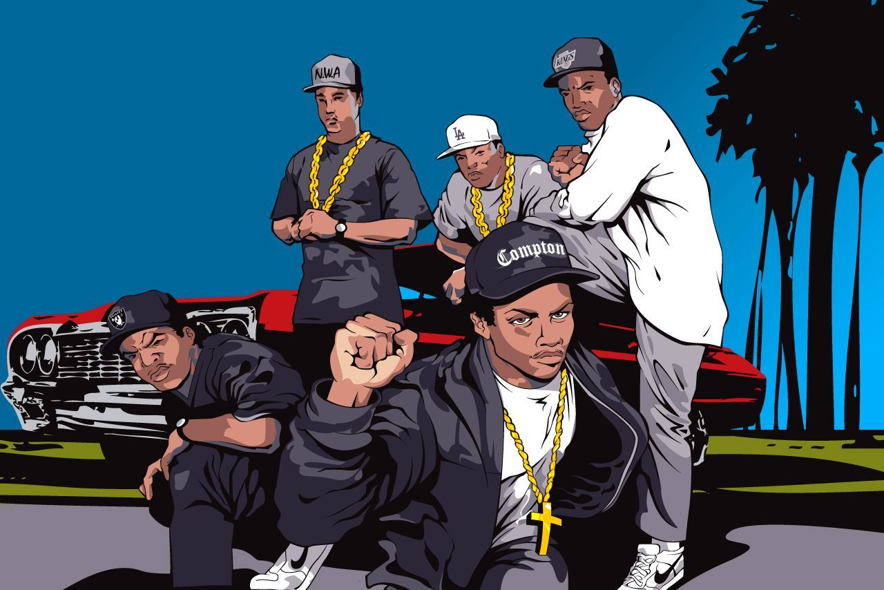 N.W.A. Hip hop art, Gangsta rap, Rap