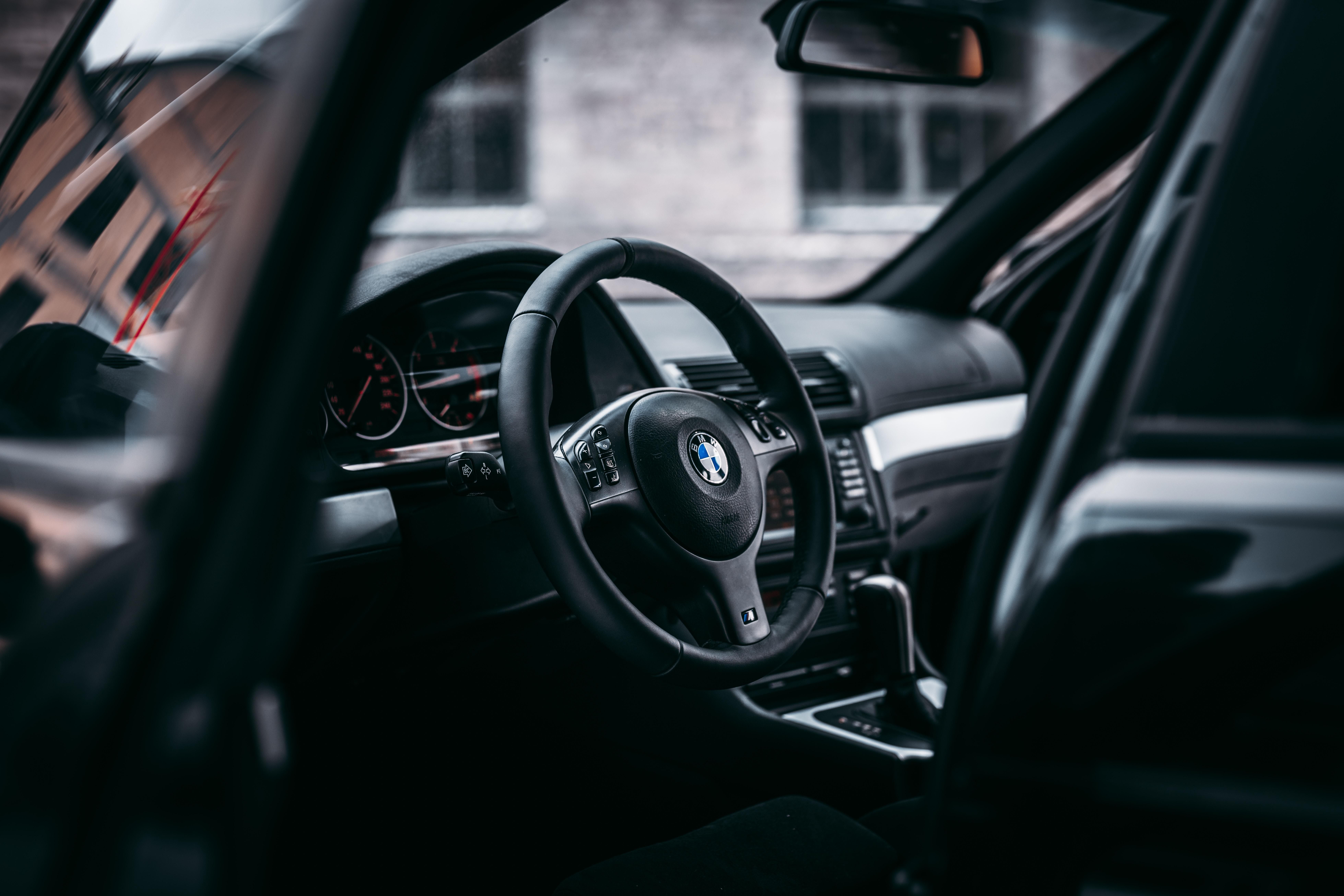 wallpaper bmw, steering wheel, car, car interior HD, Widescreen