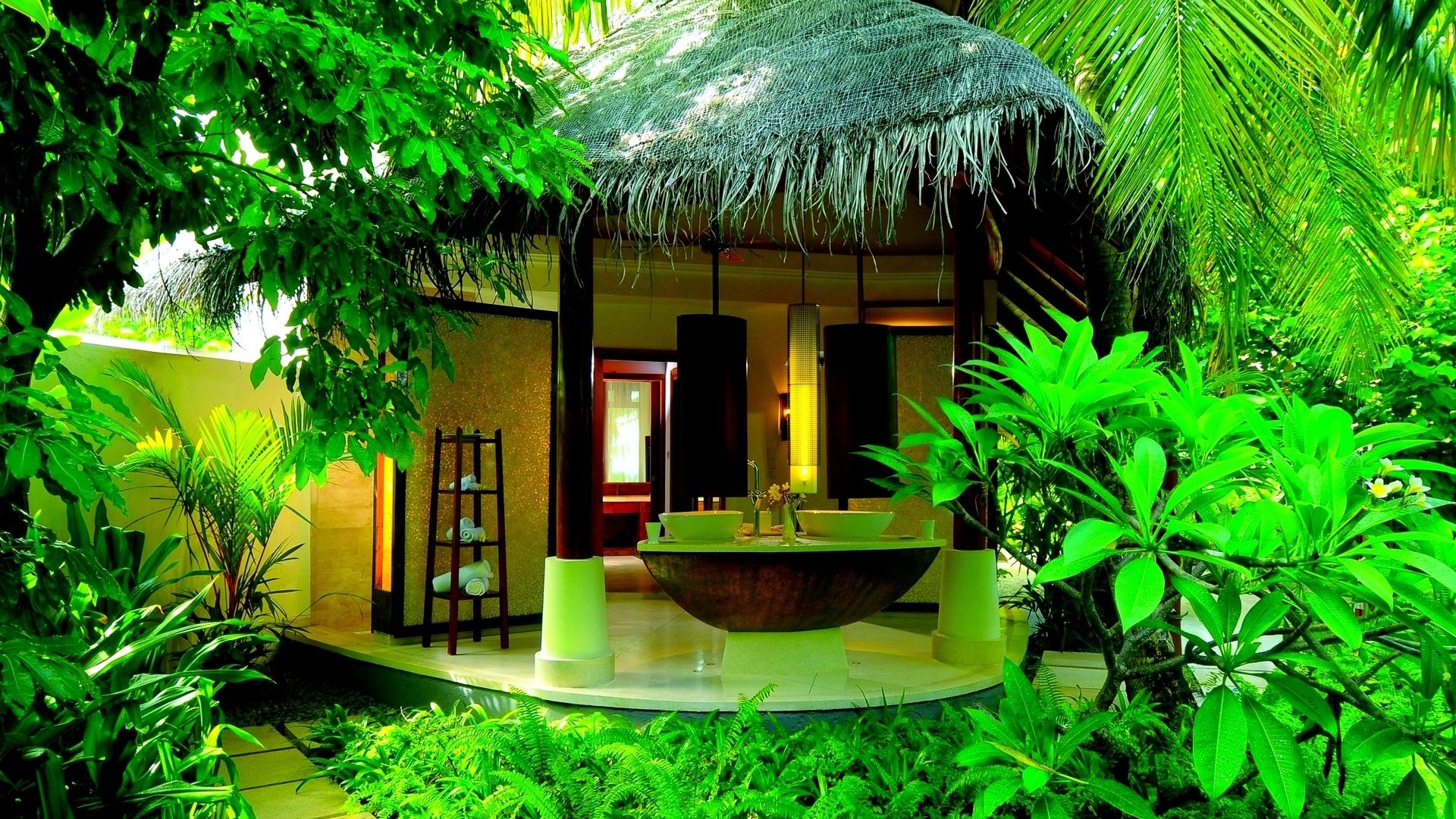 Free download Sweet home green house HD HD Wallpaper Rocks