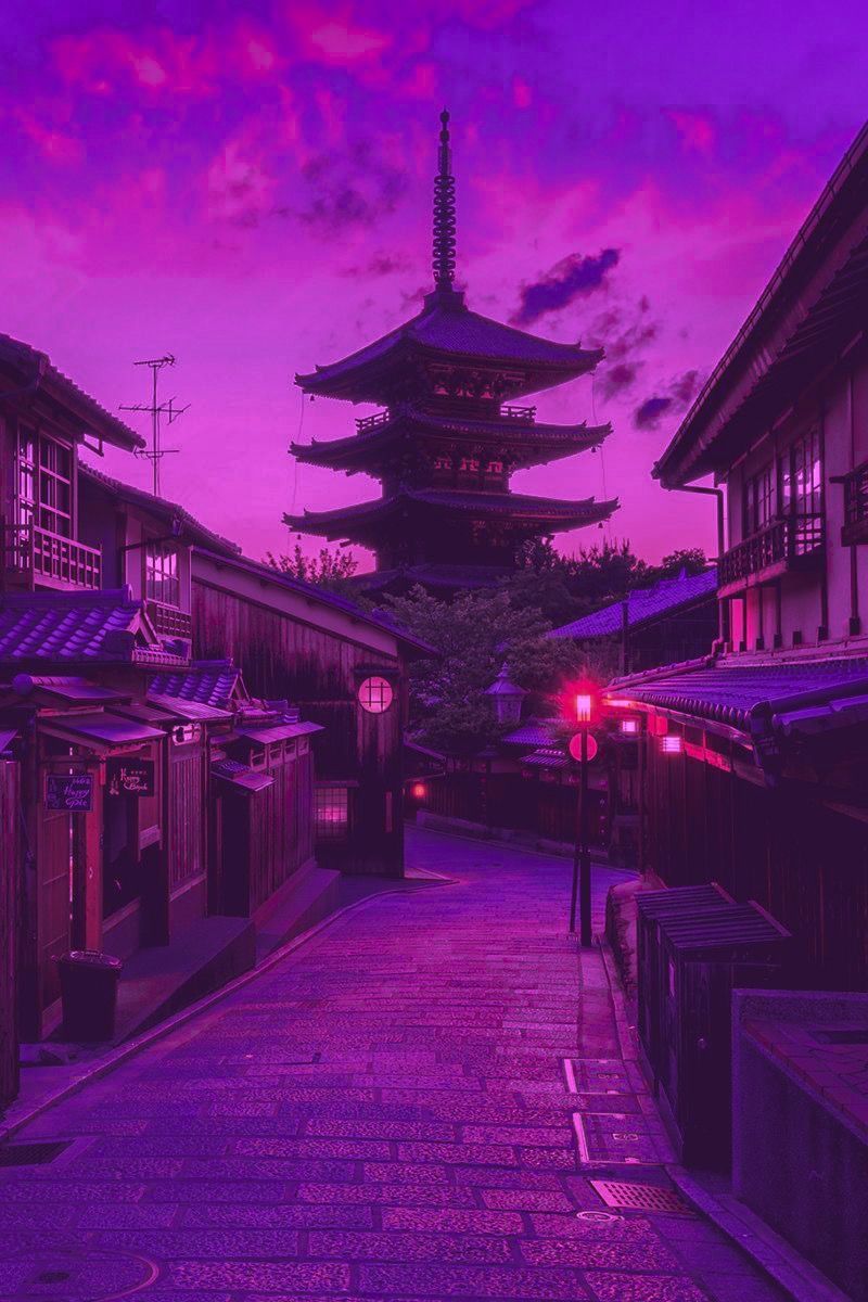Aesthetic Purple Japan Wallpapers - Wallpaper Cave