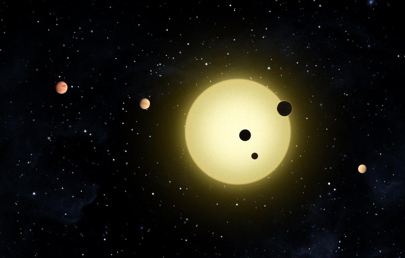 Wallpaper figure, the planetary system, ecoplanet, exoplanets