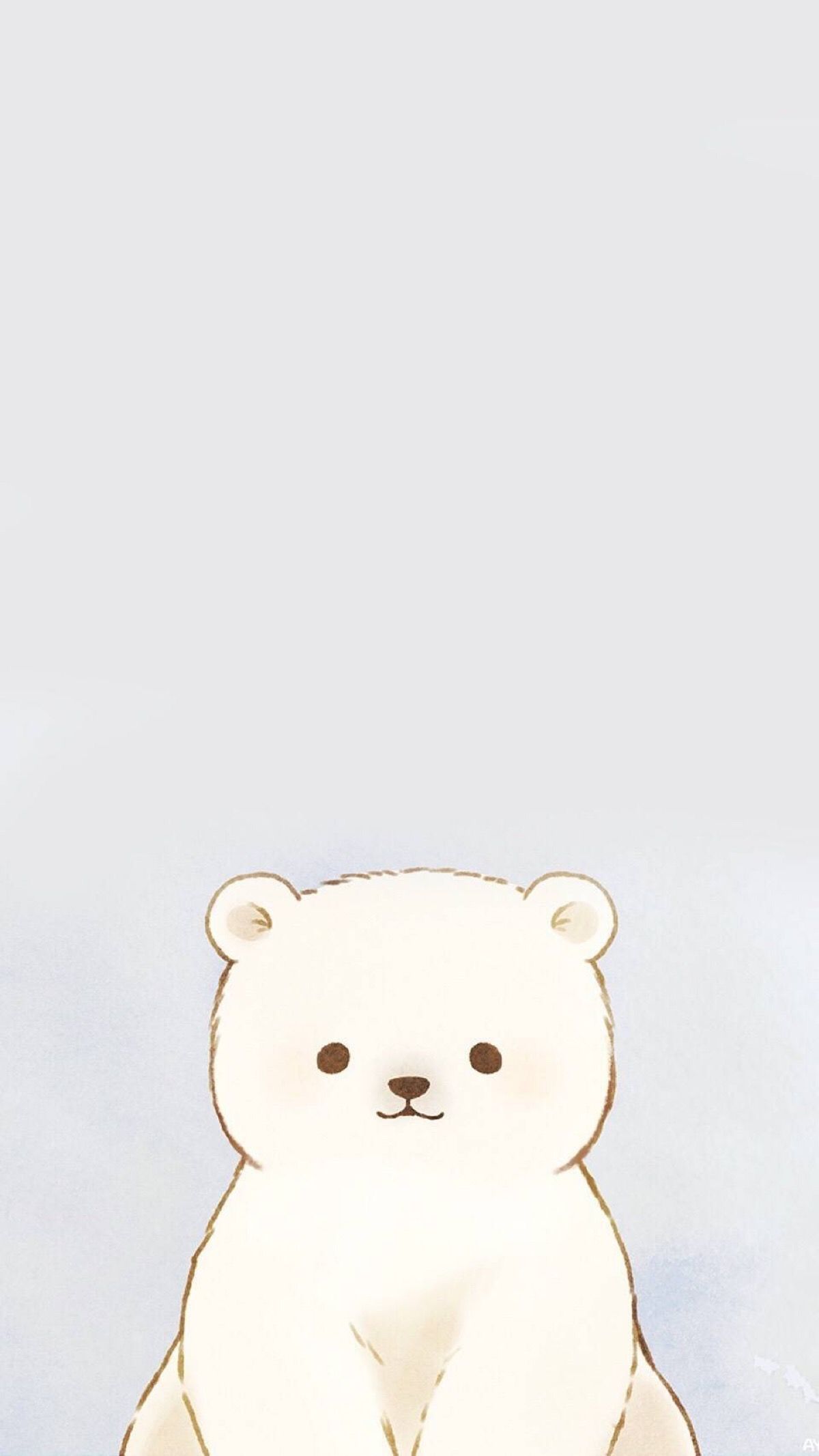 Cute Big Bear Cartoon Mobile Wallpaper Background Wallpaper Image For Free  Download  Pngtree