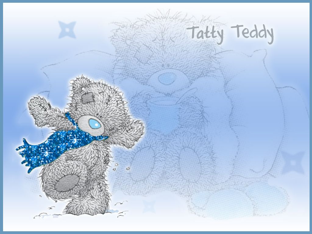 Tatty Teddy Wallpaper. Lonely Teddy Bear