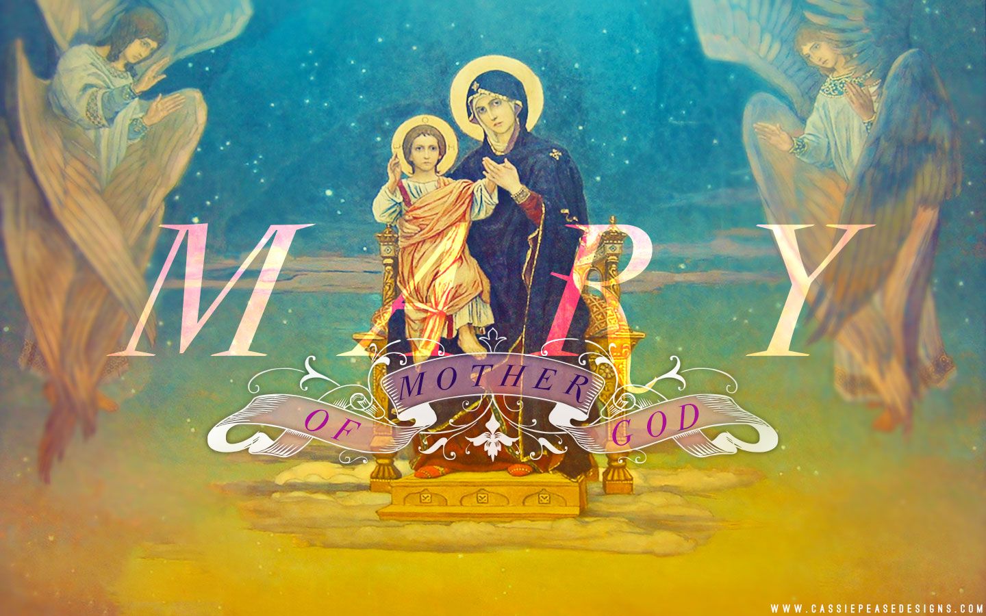 Theotokos Desktop Wallpaper. Cassie Pease Designs