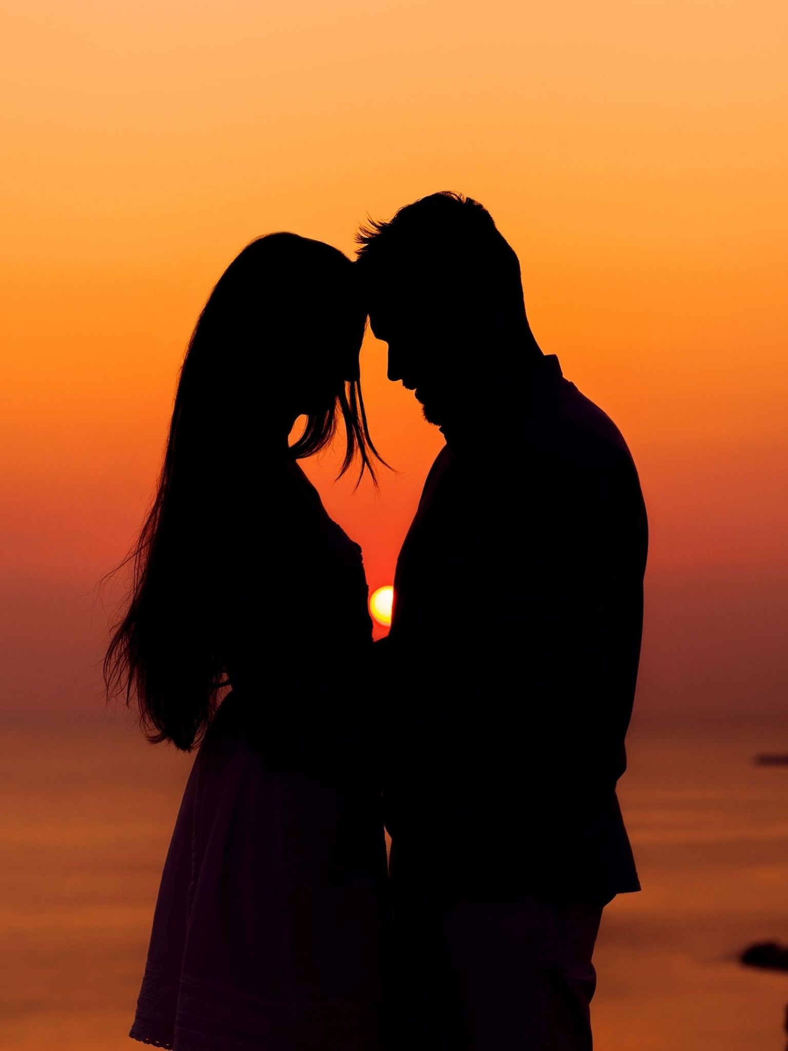Free download girl woman boy man silhouette love feelings romance