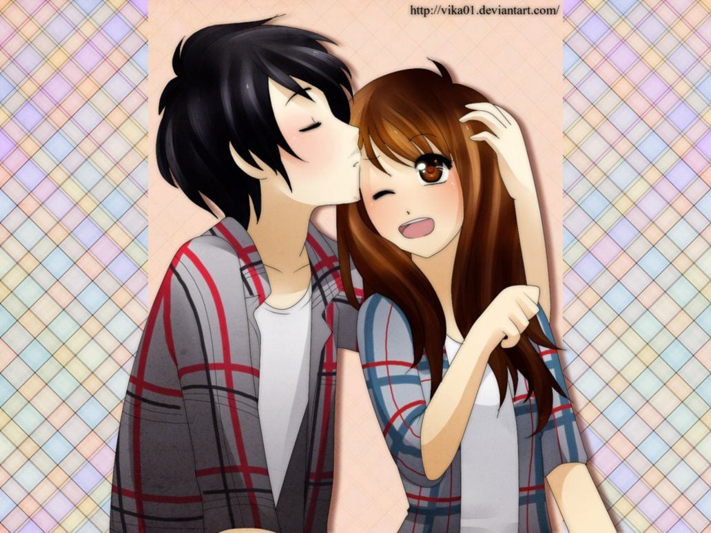 Couple Anime Couple Hd Matte Finish Poster Paper Print - Animation &  Cartoons posters in India - Buy art, film, design, movie, music, nature and  educational paintings/wallpapers at Flipkart.com