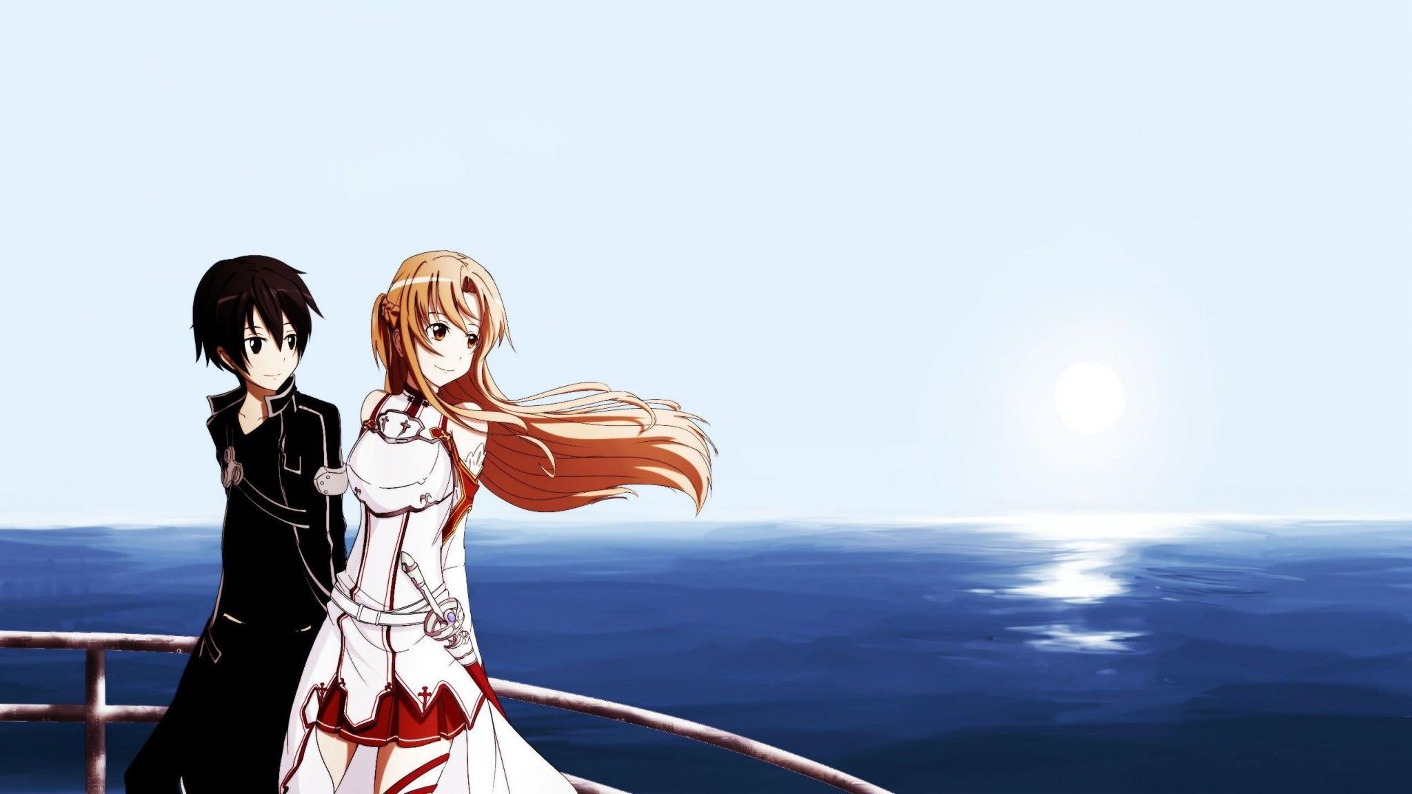 Anime Girl And Boy Enjoy HD desktop wallpaper, Widescreen